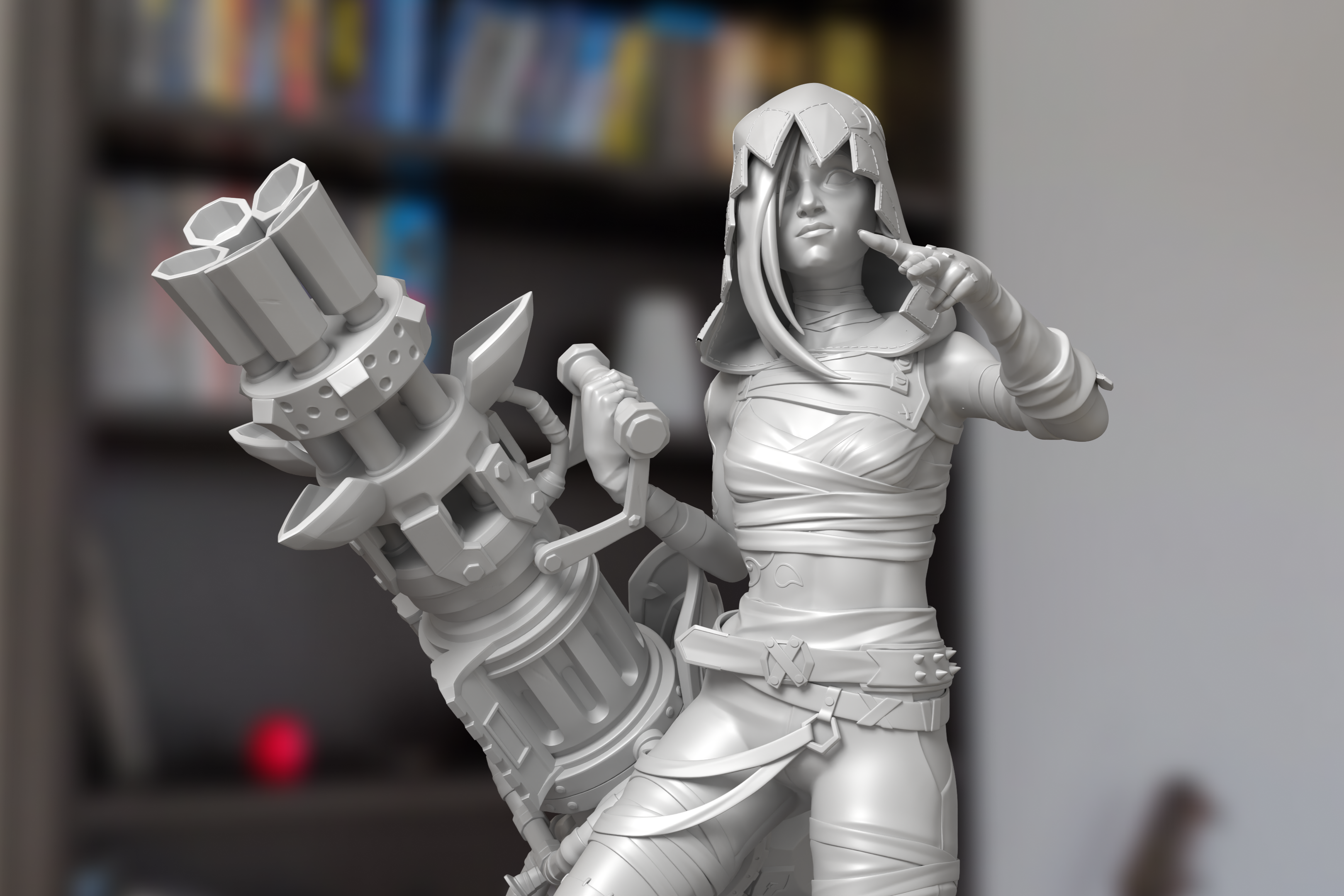 Jinx Arcane Figure 3D Printed Resin Model Kit