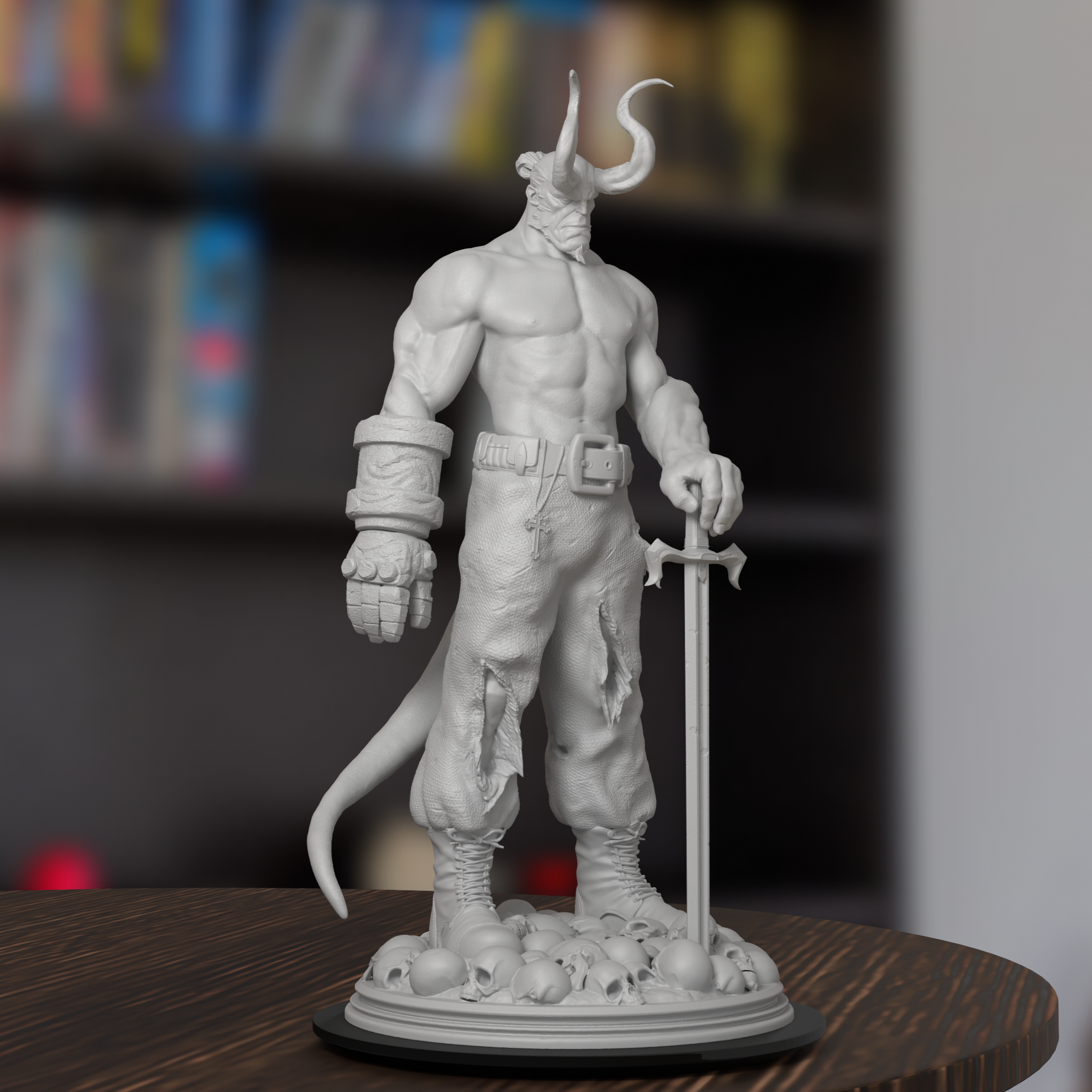 Hellboy Marvel Figure 3D Printed Resin Model Kit