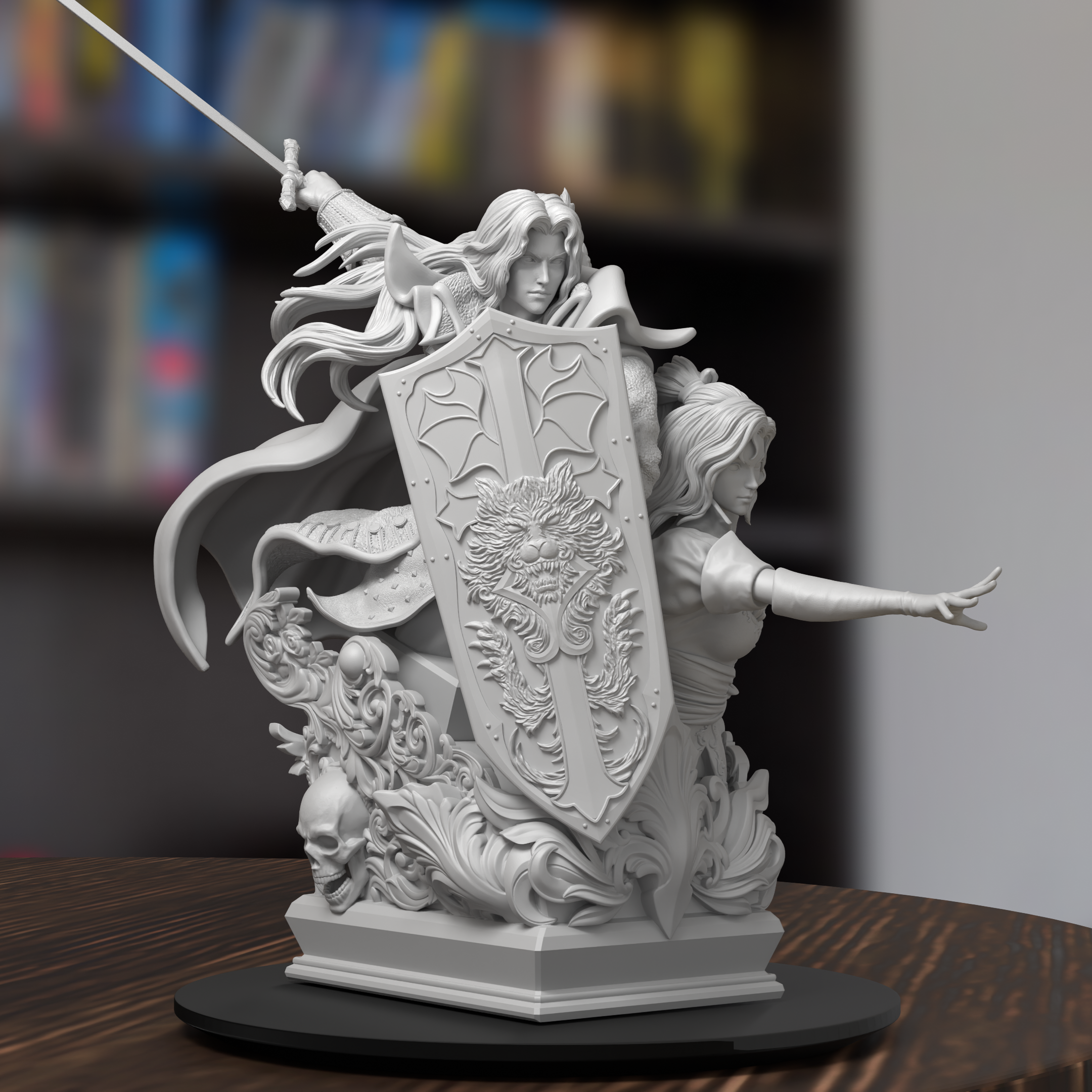 Alucard & Maria Castlevania Figure 3D Printed Resin Model Kit