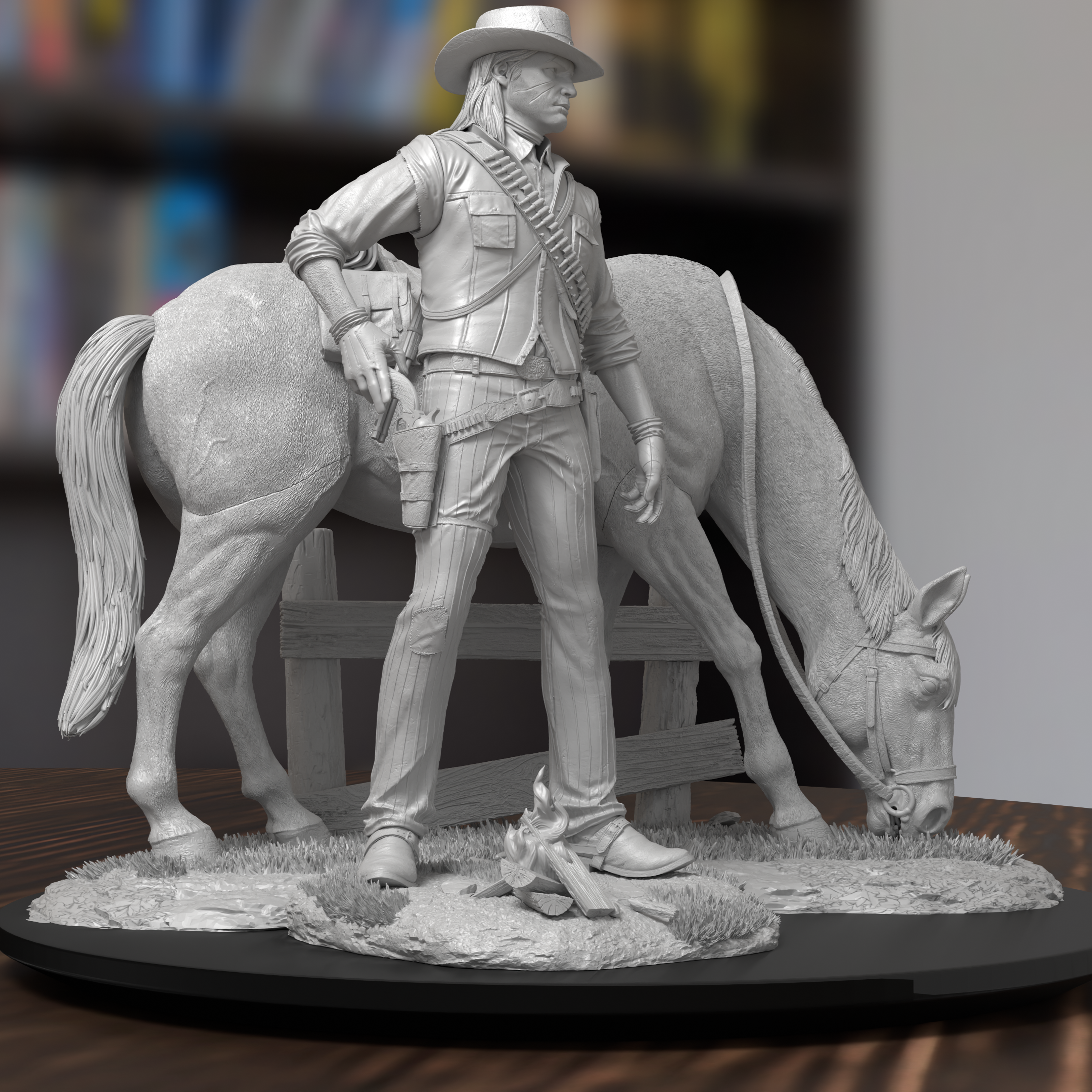 John Marston Red Dead Redemption 2 Figure 3D Printed Resin Model Kit