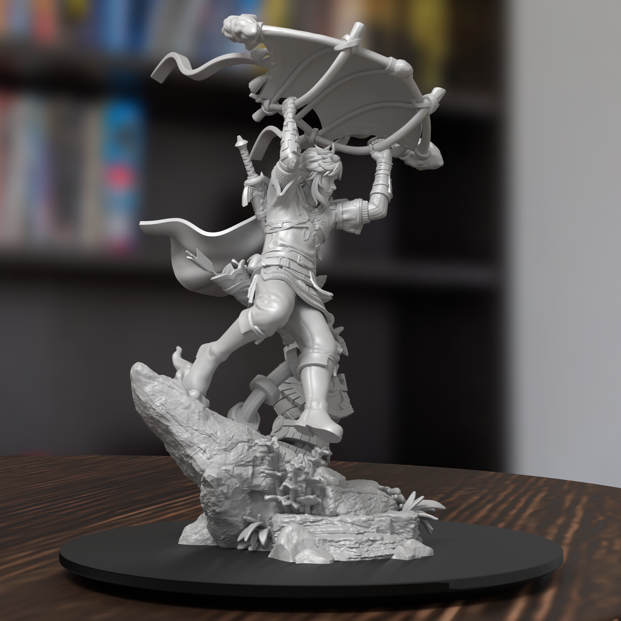 Link Tears Of The Kingdom Figure 3D Printed Resin Model Kit