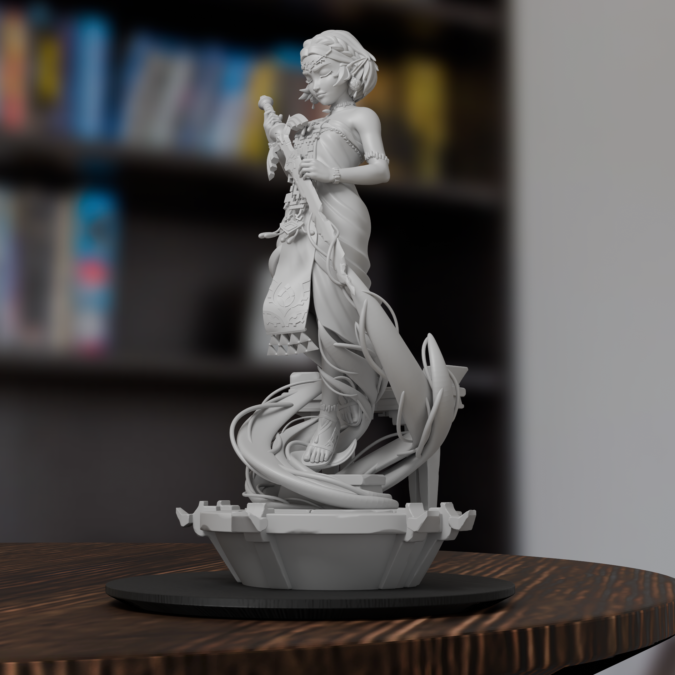 Princess Zelda Tears Of The Kingdom Figure 3D Printed Resin Model Kit