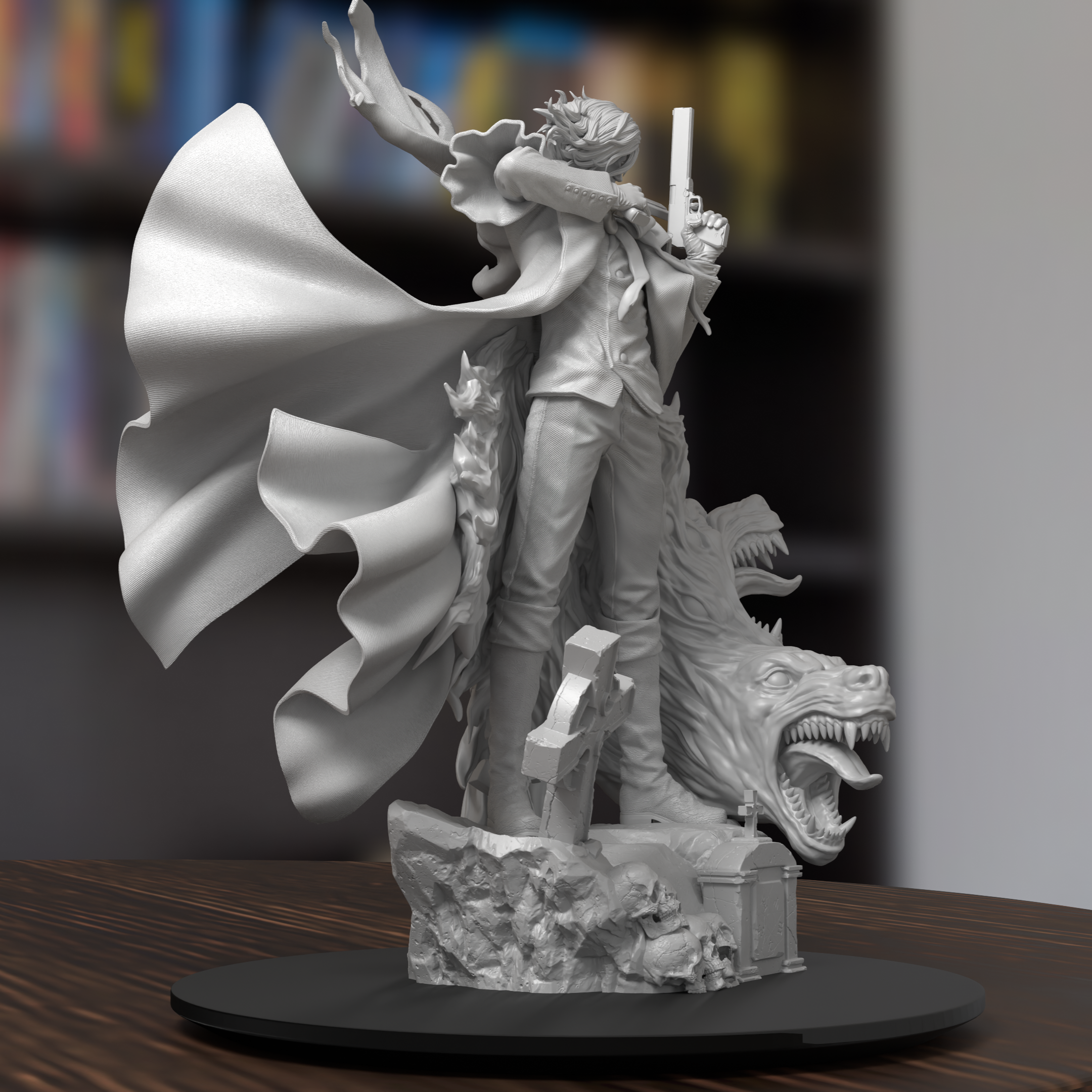 Alucard Hellsing Figure 3D Printed Resin Model Kit