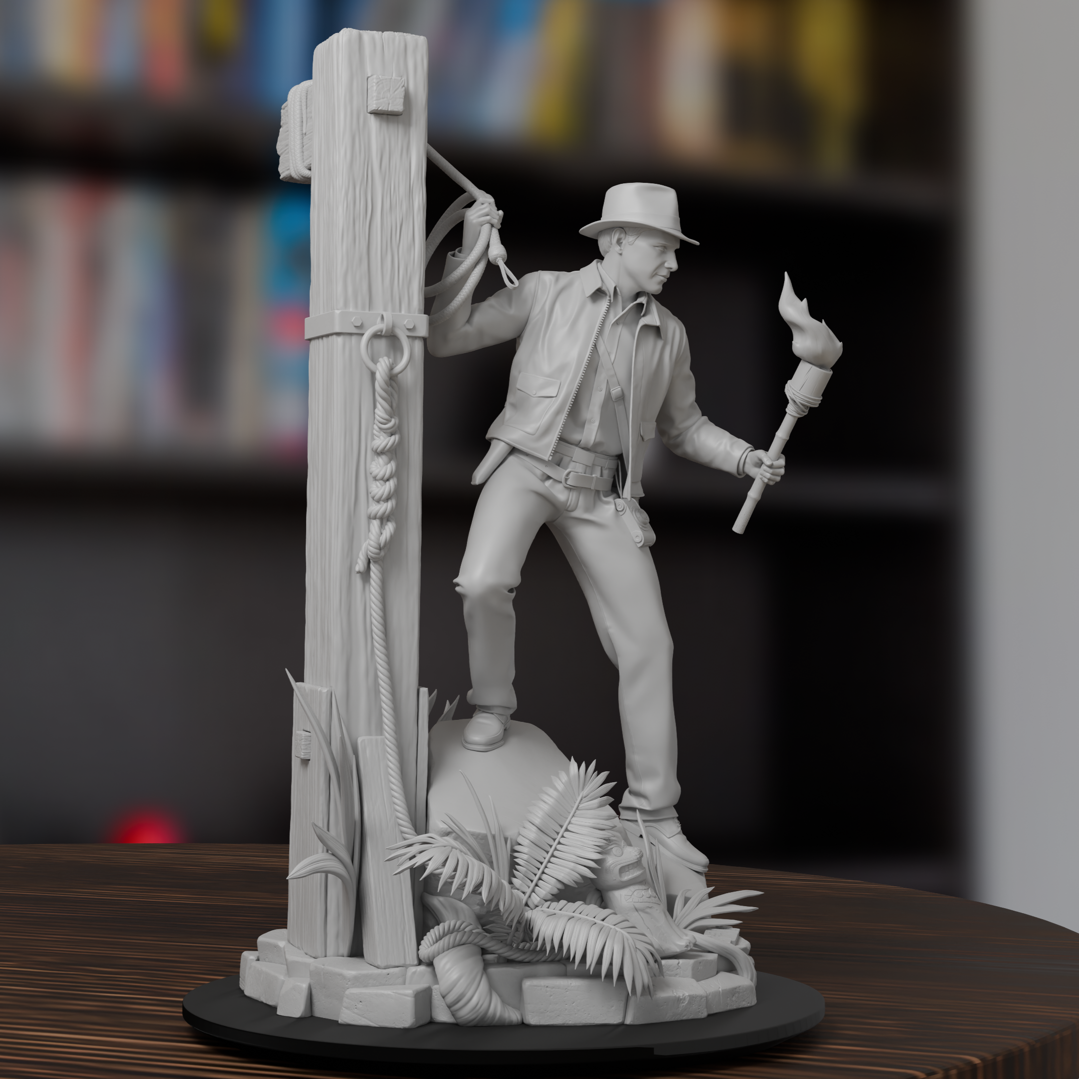 Indiana Jones The Legendary Explorer Figure 3D Printed Resin Model Kit