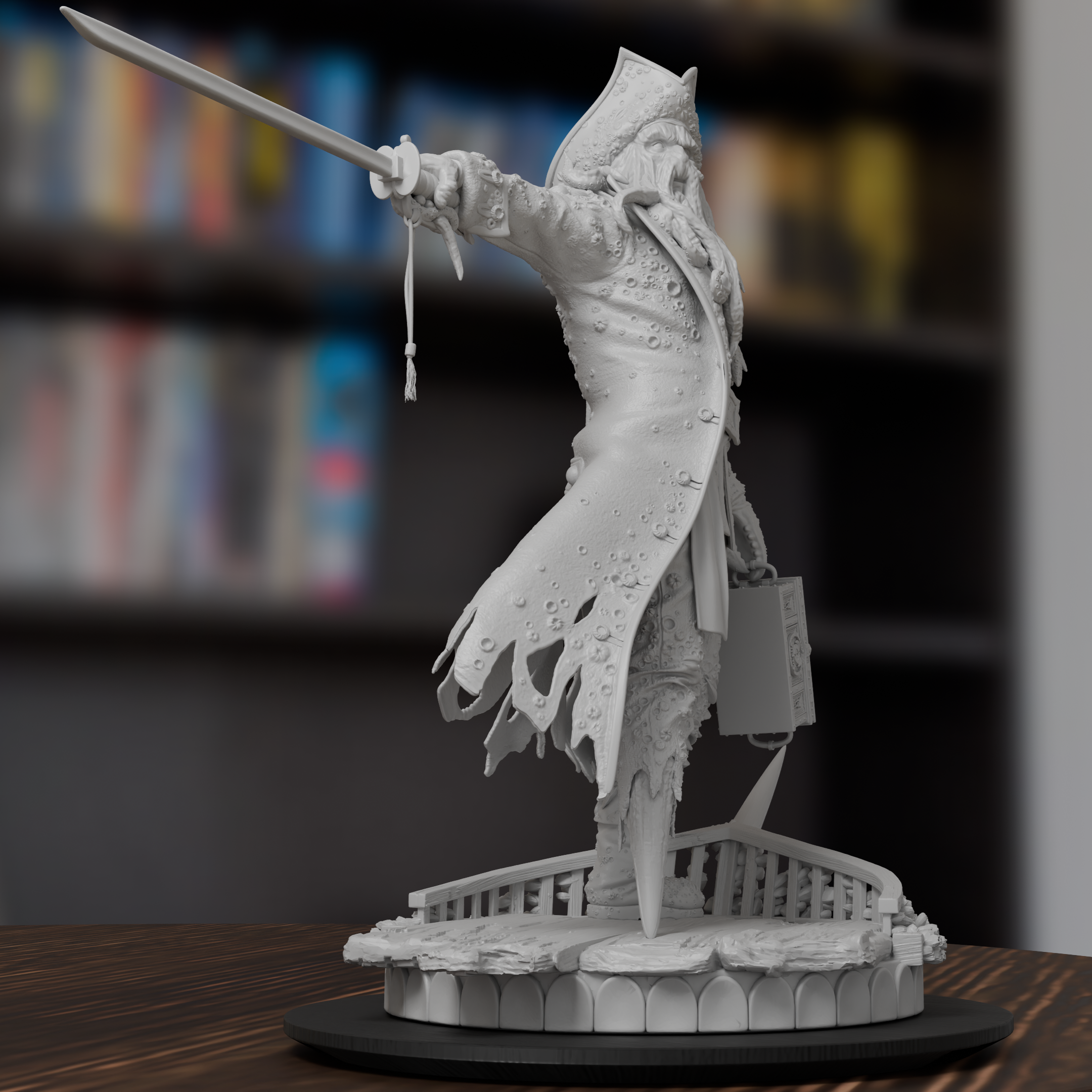 Davy Jones Pirates Of The Caribbean Figure 3D Printed Resin Model Kit