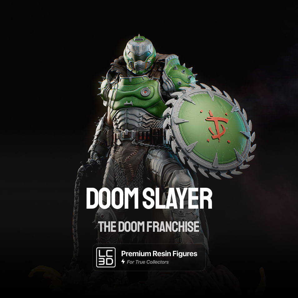 Doom Slayer The Doom Franchise Figure 3D Printed Resin Model Kit