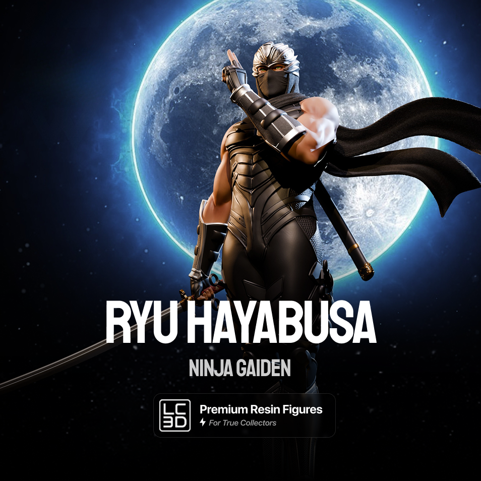 Ryu Hayabusa Ninja Gaiden Figure 3D Printed Resin Model Kit