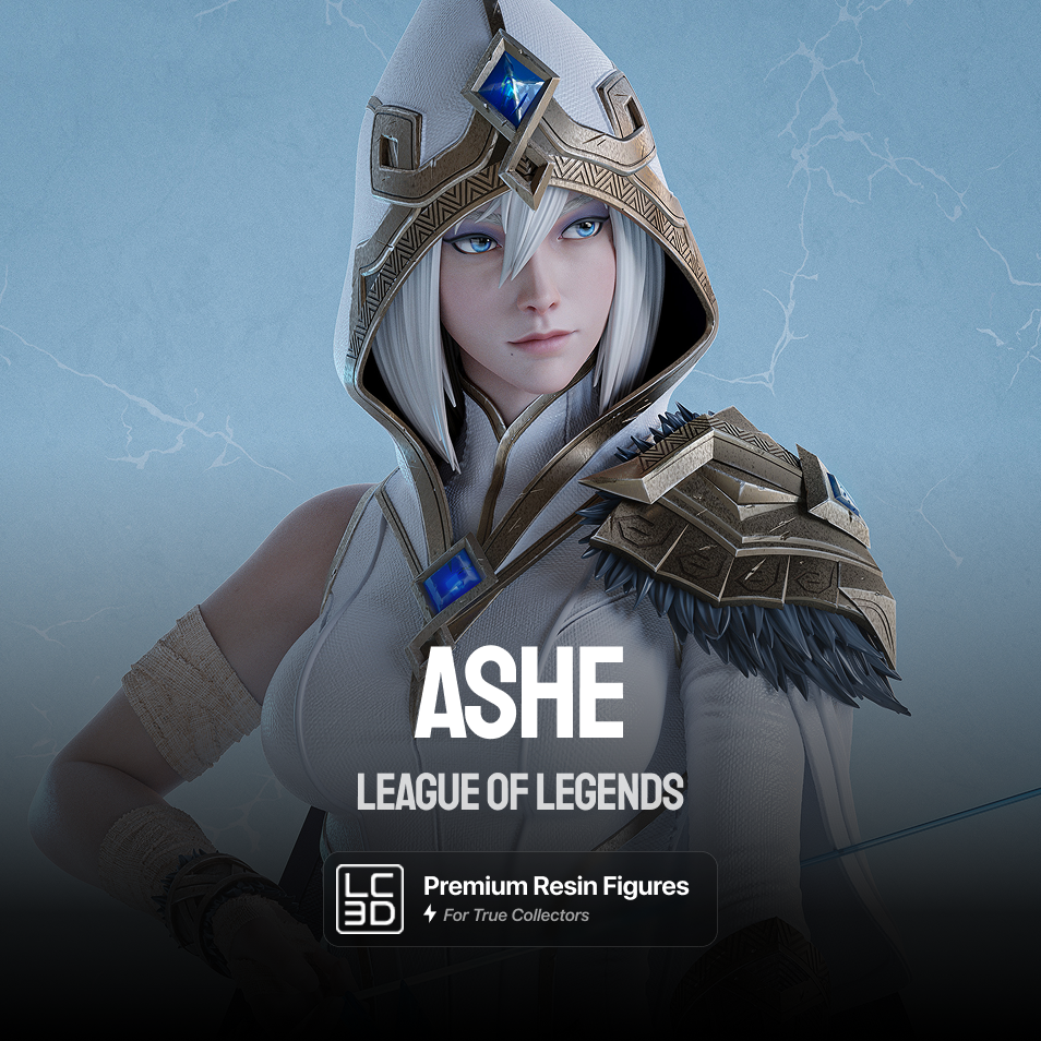 Ashe League Of Legends Figure 3D Printed Resin Model Kit