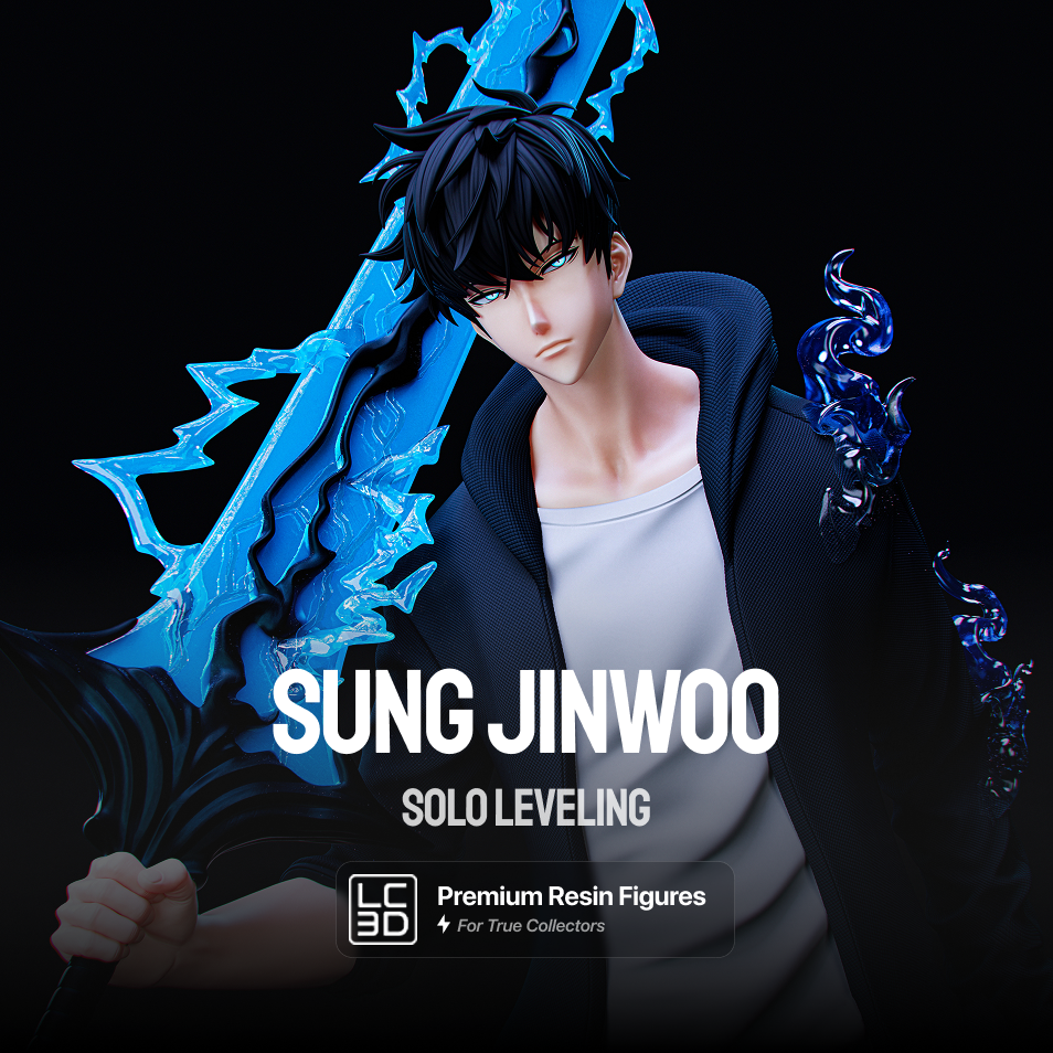 Sung Jinwoo Solo Leveling Figure 3D Printed Resin Model Kit