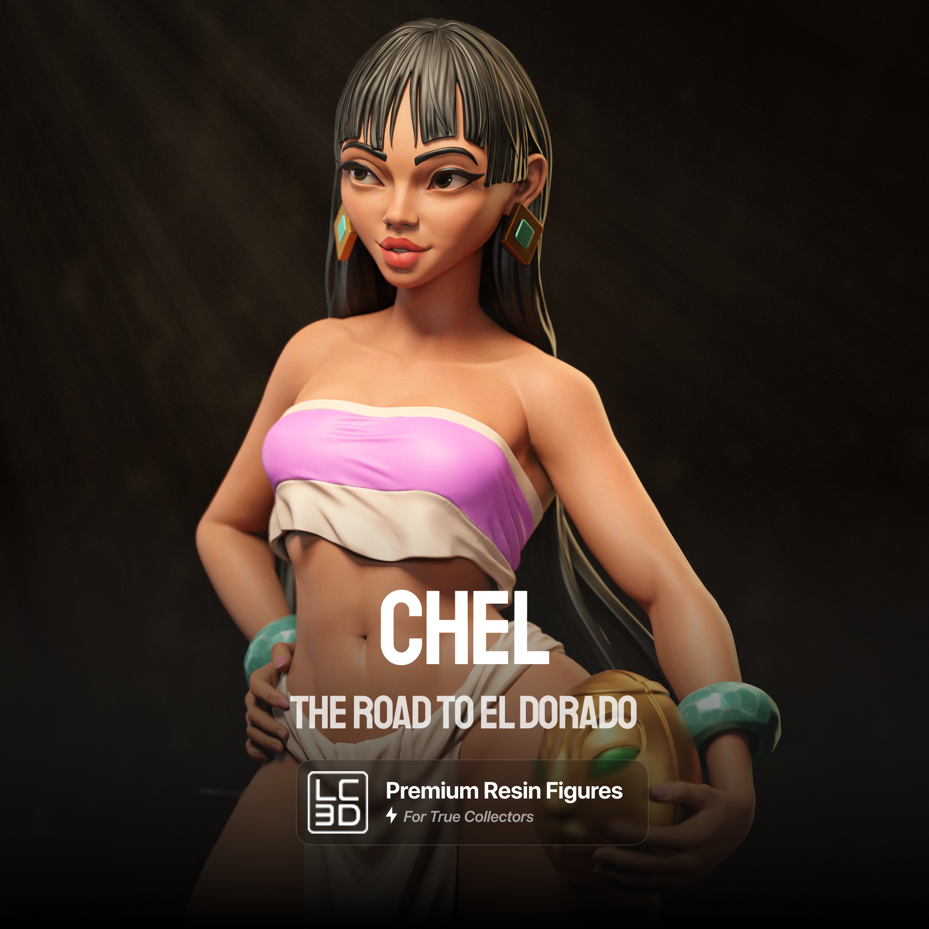 Chel The Road To El Dorado Figure 3D Printed Resin Model Kit
