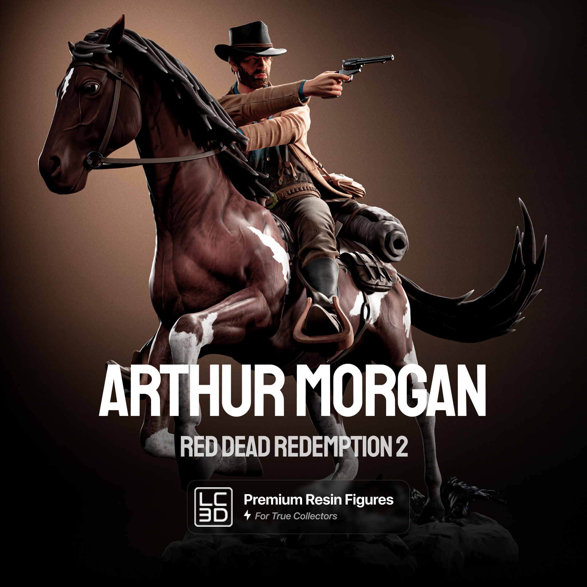 Arthur Morgan Red Dead Redemption 2 Figure 3D Printed Resin Model Kit