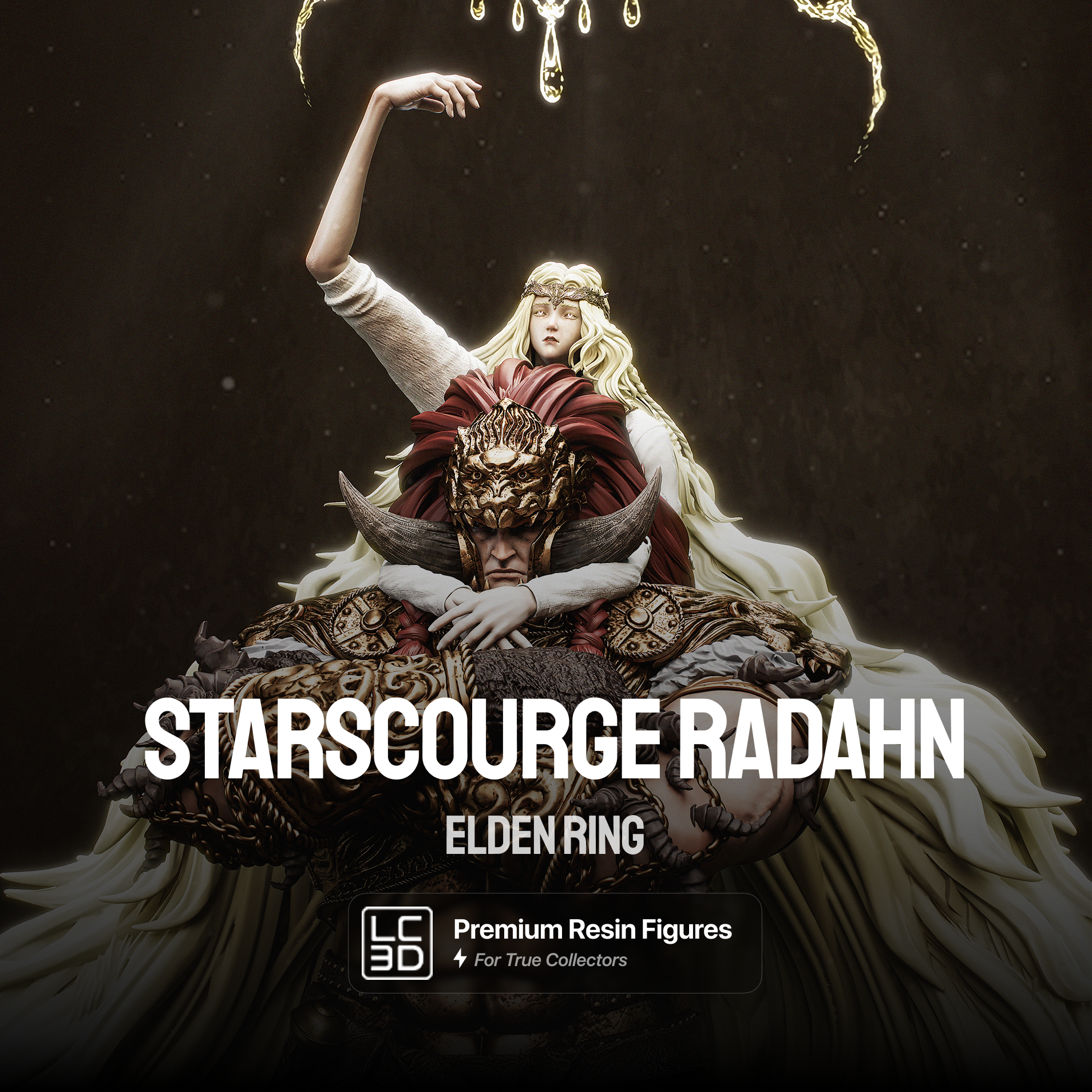 Scourge Radahn Elden Ring Figure 3D Printed Resin Model Kit