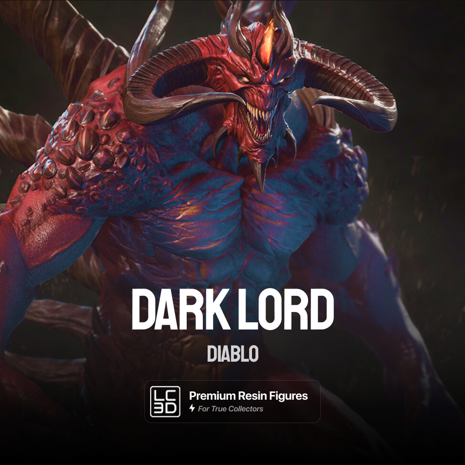 The Dark Lord Diablo Figure 3D Printed Resin Model Kit