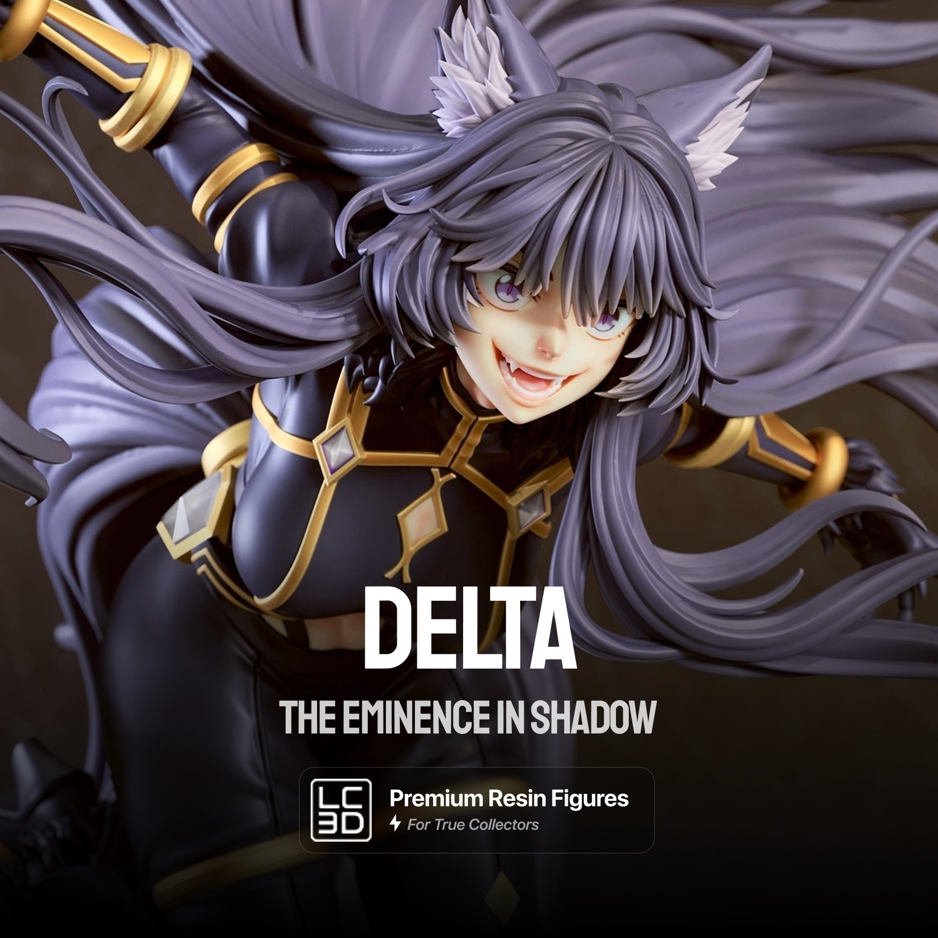 Delta The Eminence In Shadow Figure 3D Printed Resin Model Kit
