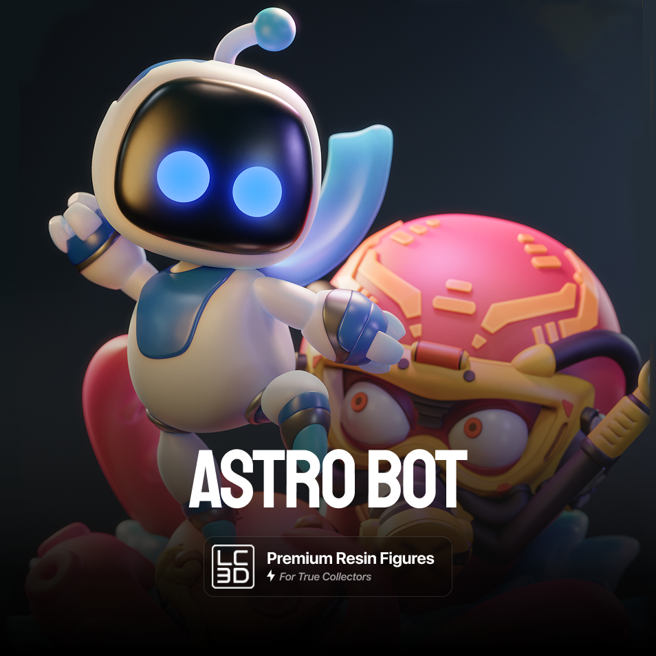 Astro Bot Gaming Figure 3D Printed Resin Model Kit