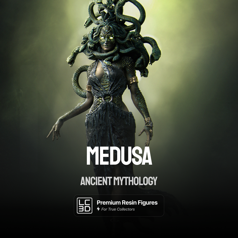 Medusa the Gorgon 3D Printed Resin Figure Model Kit