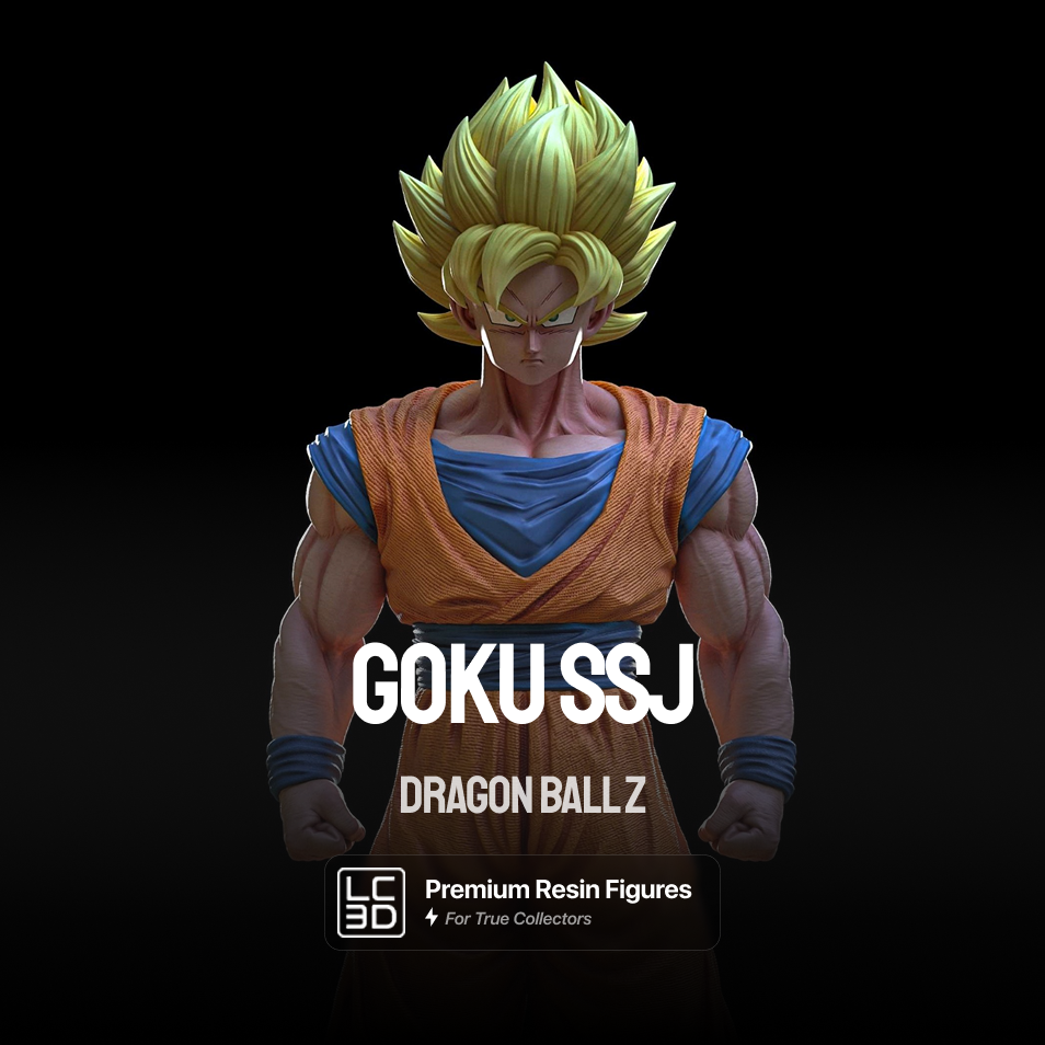 Goku SSJ Dragon Ball Z Figure 3D Printed Resin Model Kit