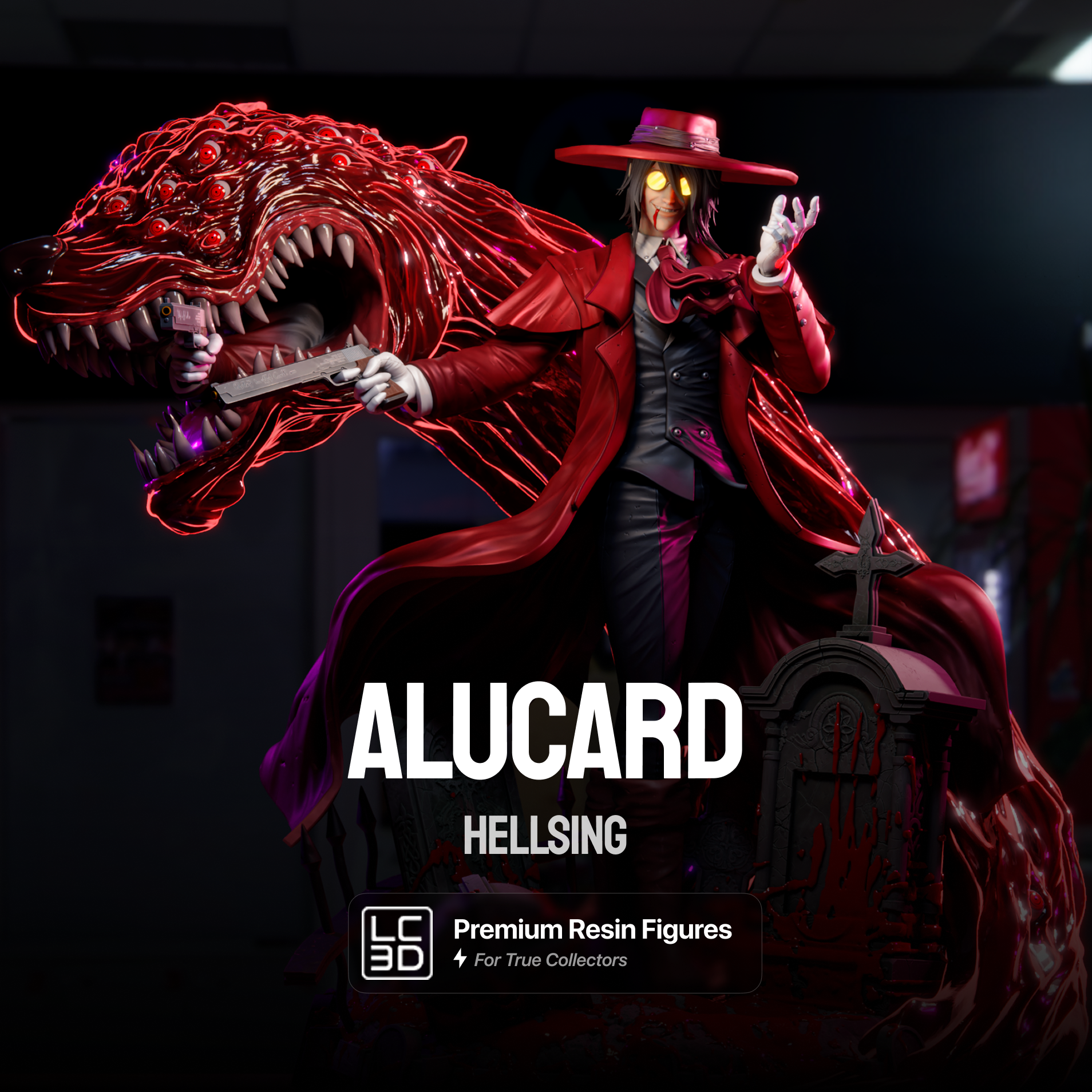Alucard Helsing Figure 3D Printed Resin Model Kit