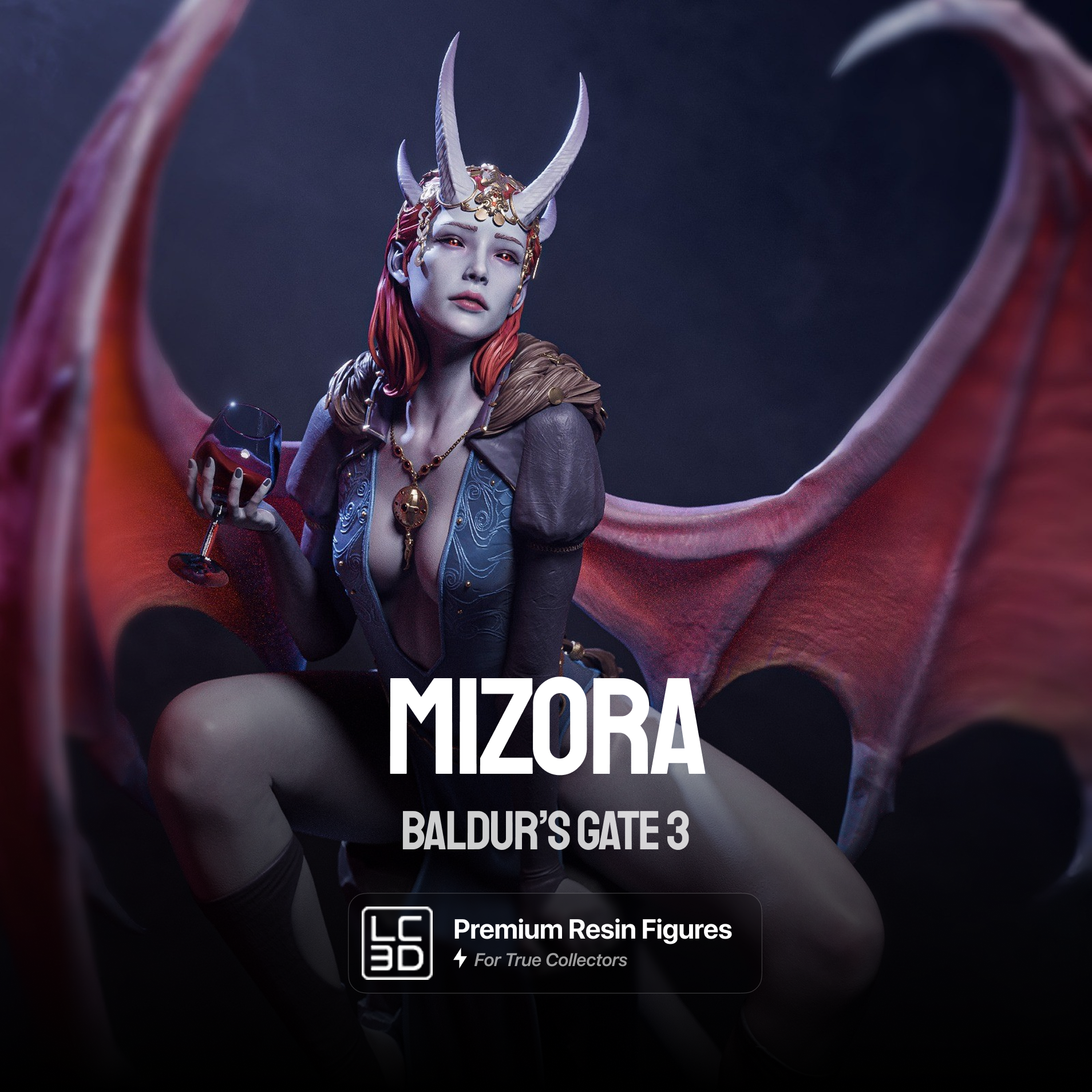 Mizora Baldur's Gate 3 Figure 3D Printed Resin Model Kit