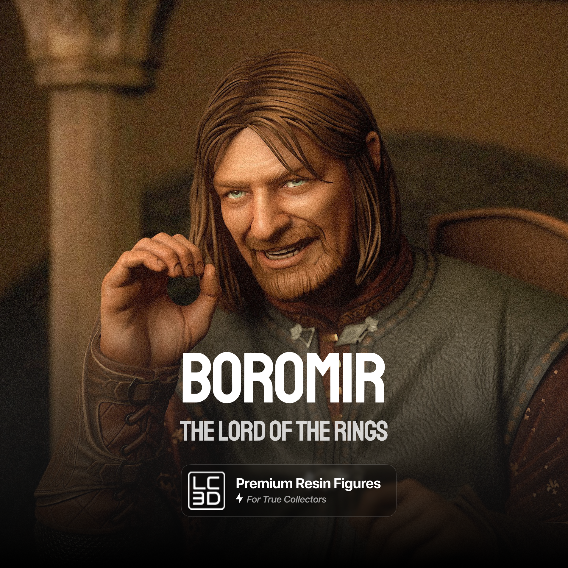 Boromir The Lord Of The Rings Figure 3D Printed Resin Model Kit