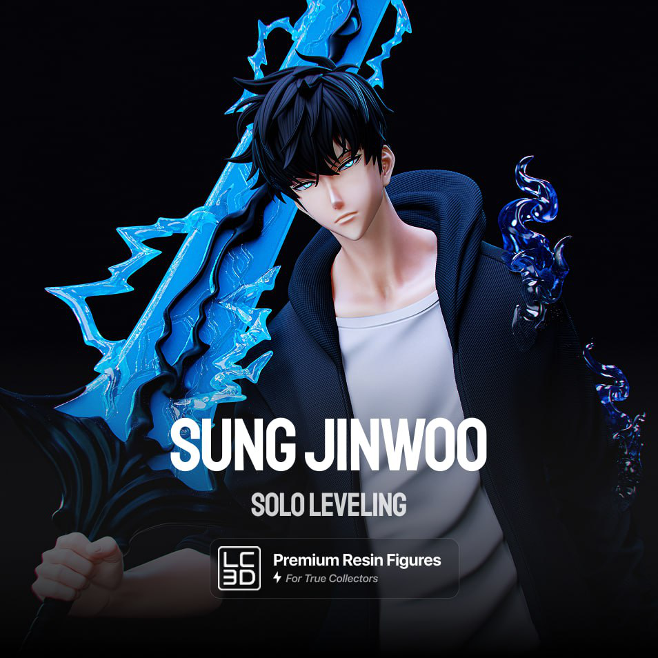 Sung Jinwoo Solo Leveling Figure 3D Printed Resin Model Kit