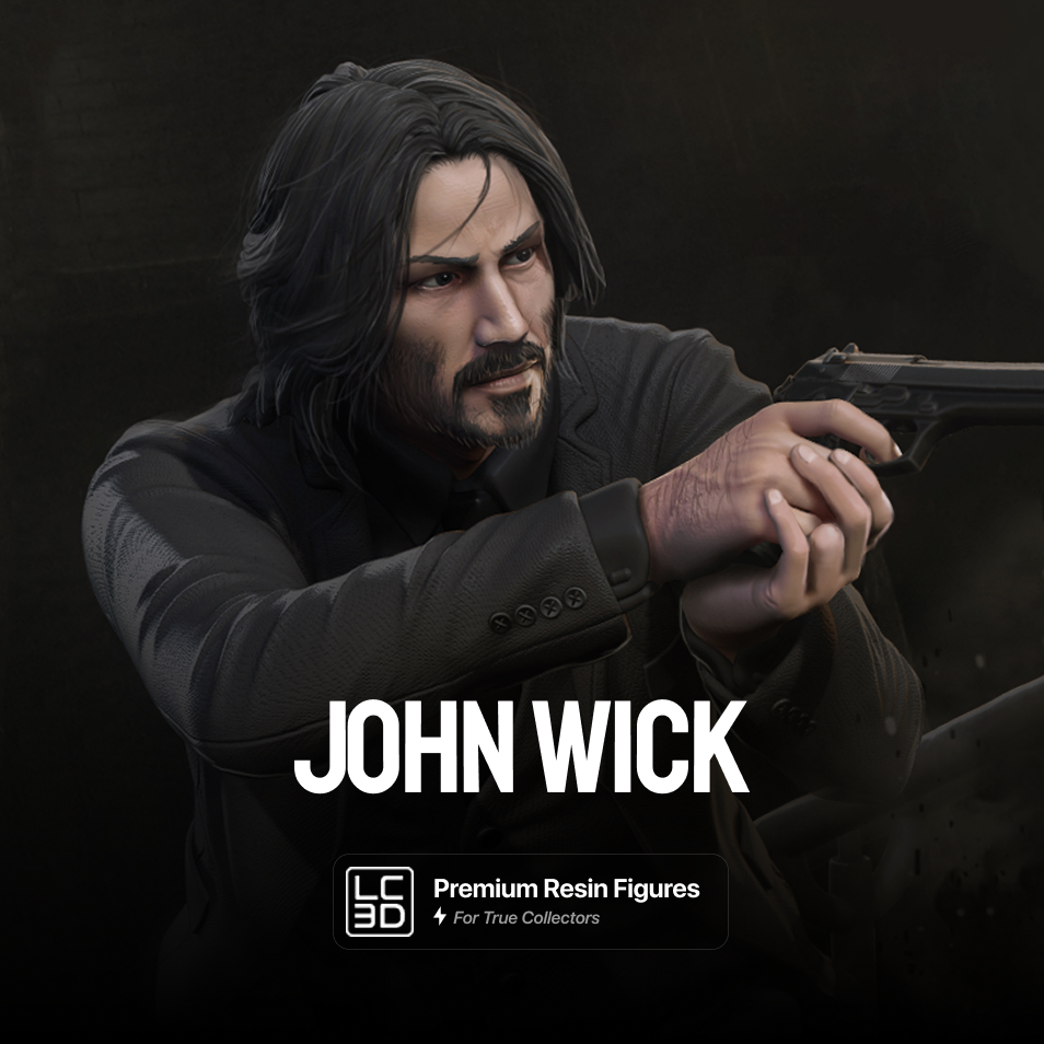 John Wick Action Figure 3D Printed Resin Model Kit