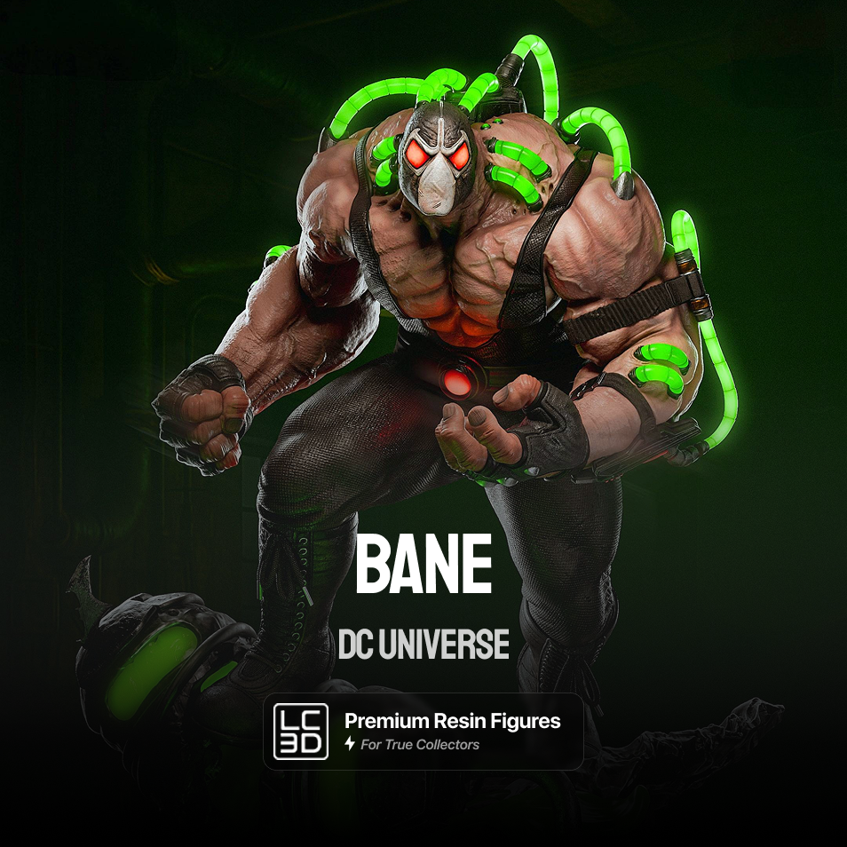 Bane DC Figure 3D Printed Resin Model Kit