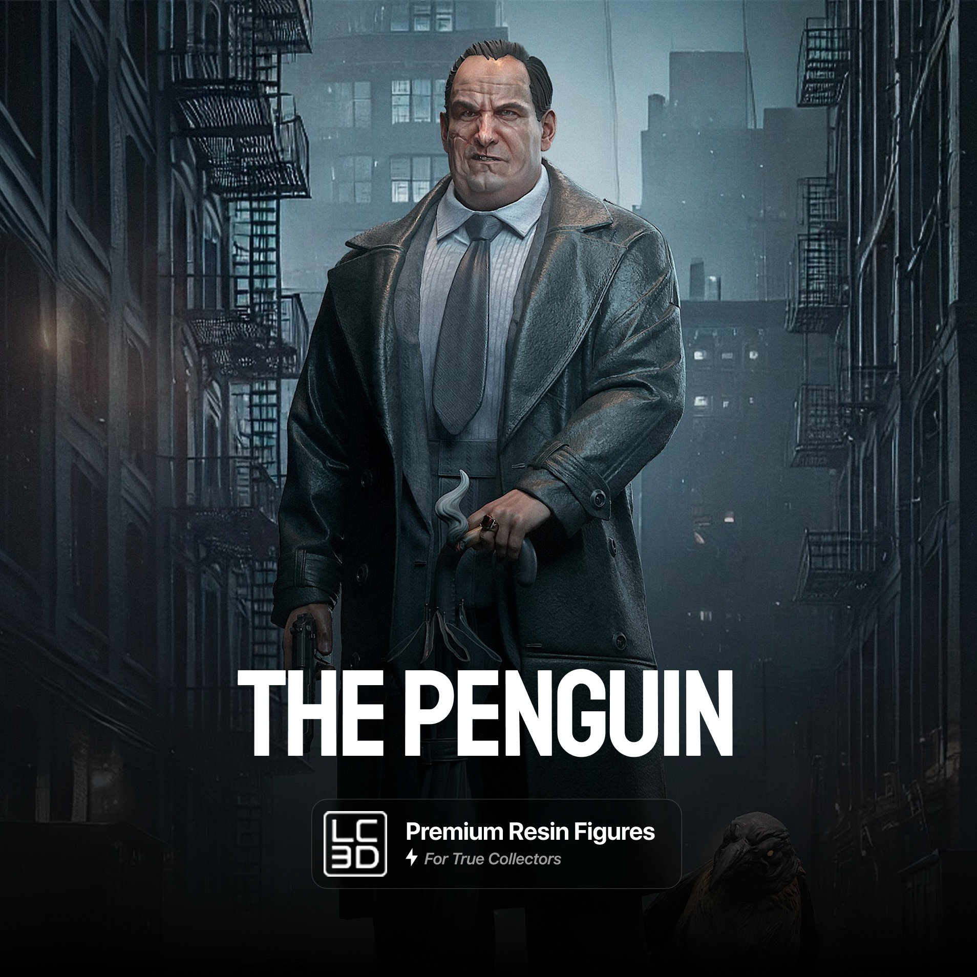 Penguin DC Figure 3D Printed Resin Model Kit