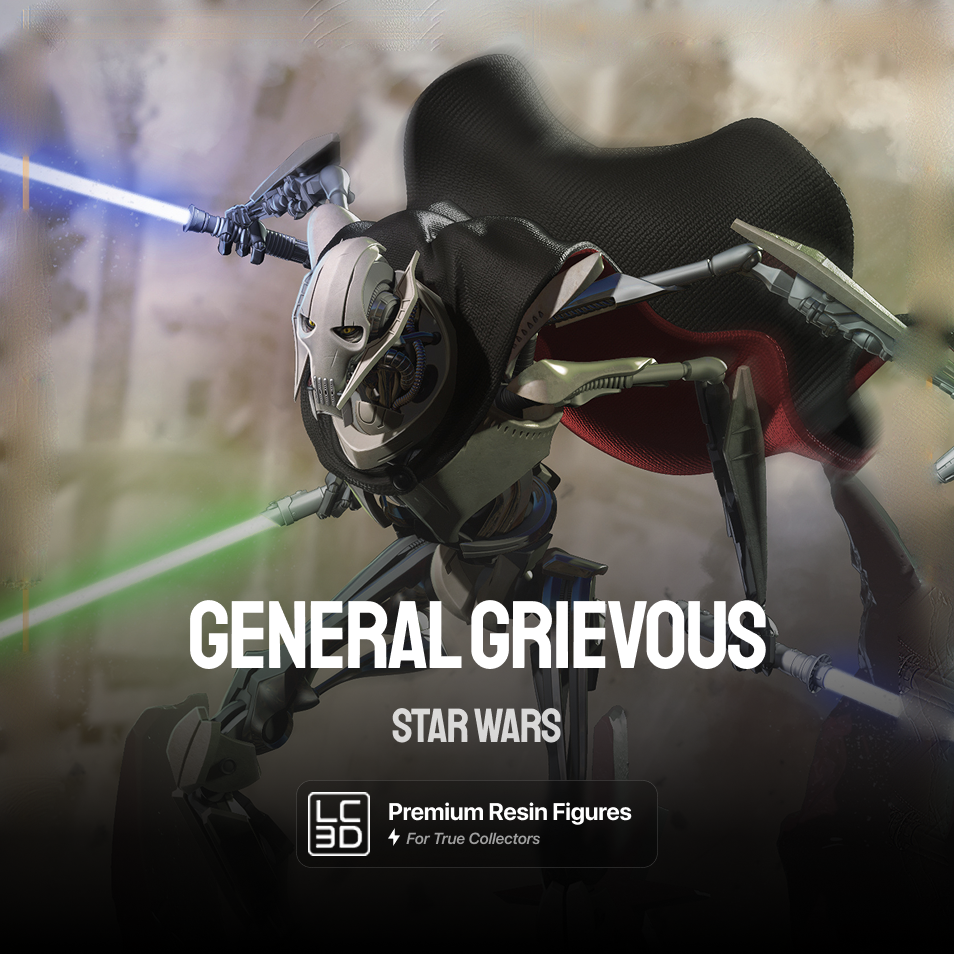 General Grievous Star Wars Figure 3D Printed Resin Model Kit