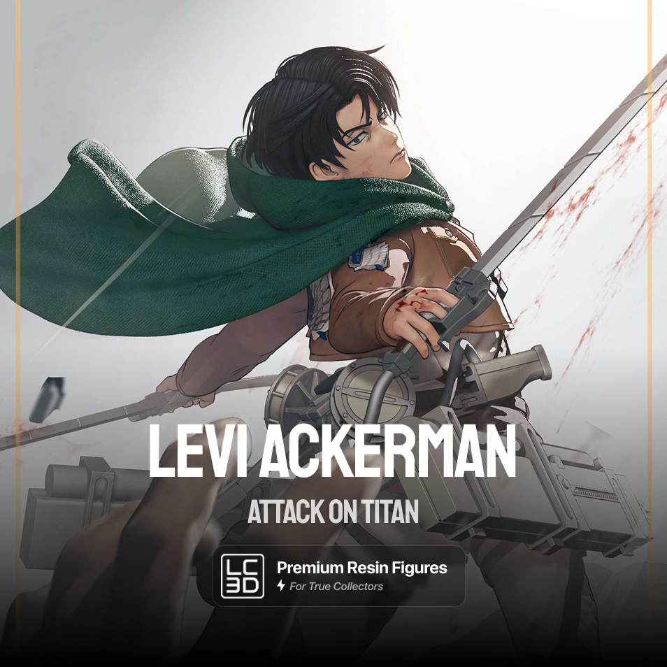 Levi Ackerman Attack On Titan Figure 3D Printed Resin Model Kit