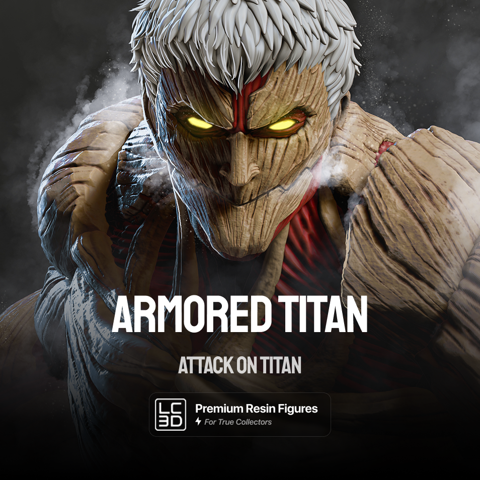 Armored Titan Attack On Titan Figure 3D Printed Resin Model Kit
