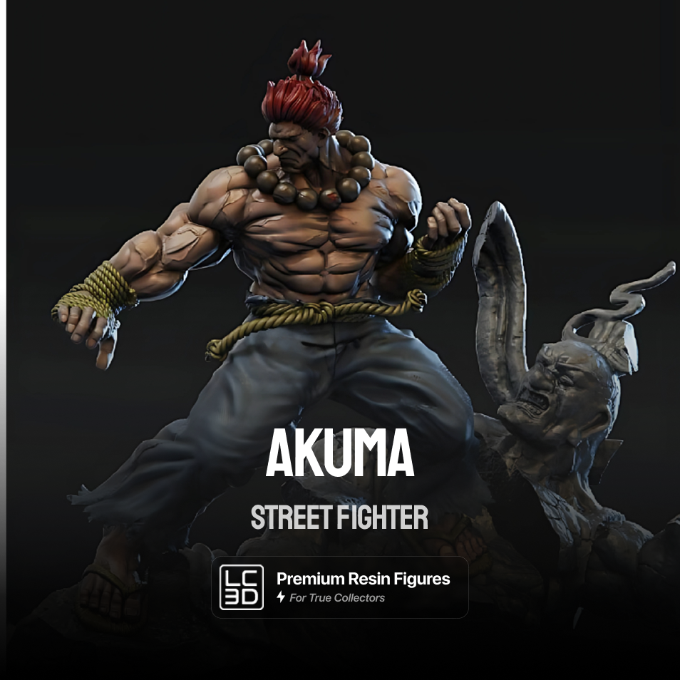 Akuma Street Fighter Figure 3D Printed Resin Model Kit
