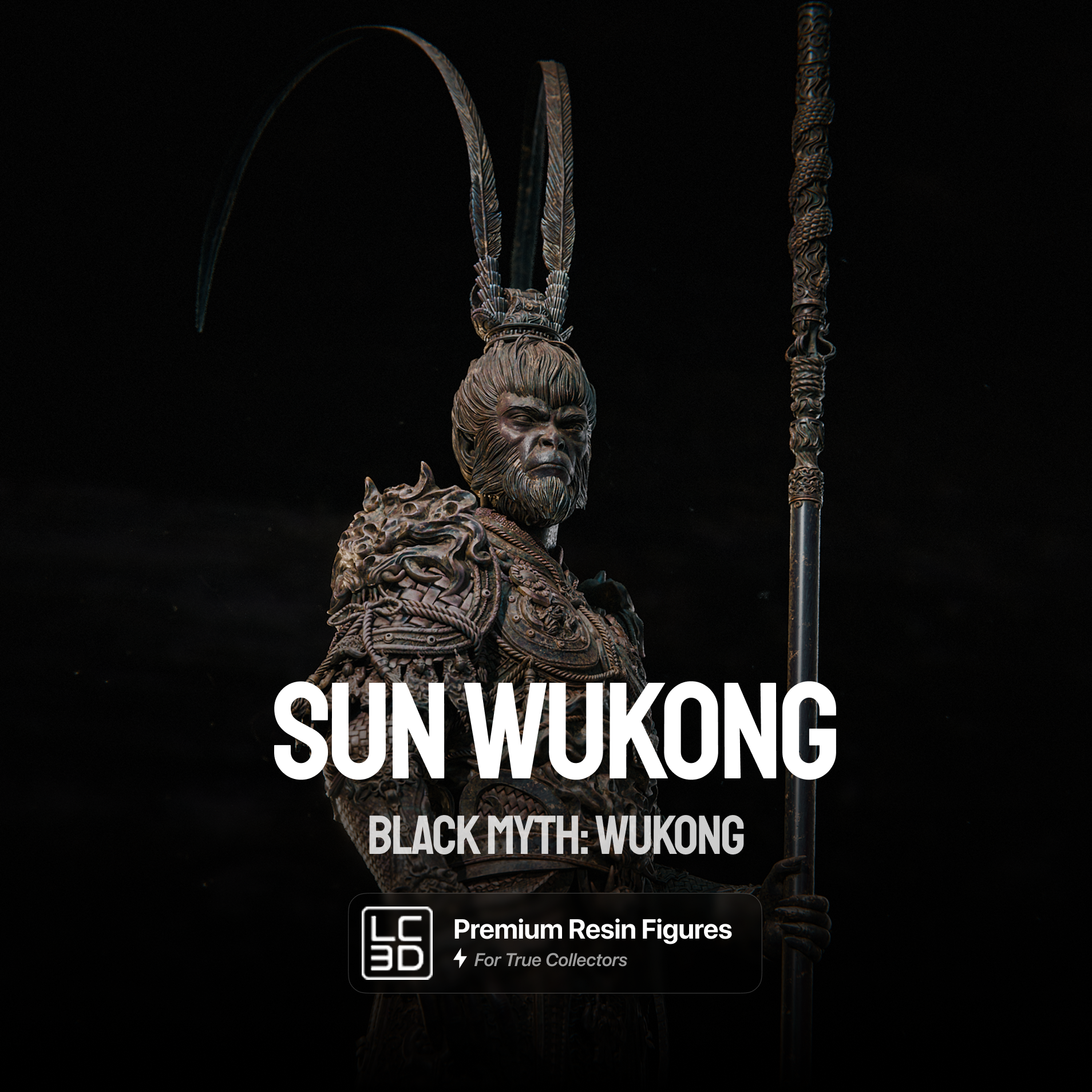 Sun Wukong Black Myth Figure 3D Printed Resin Model Kit