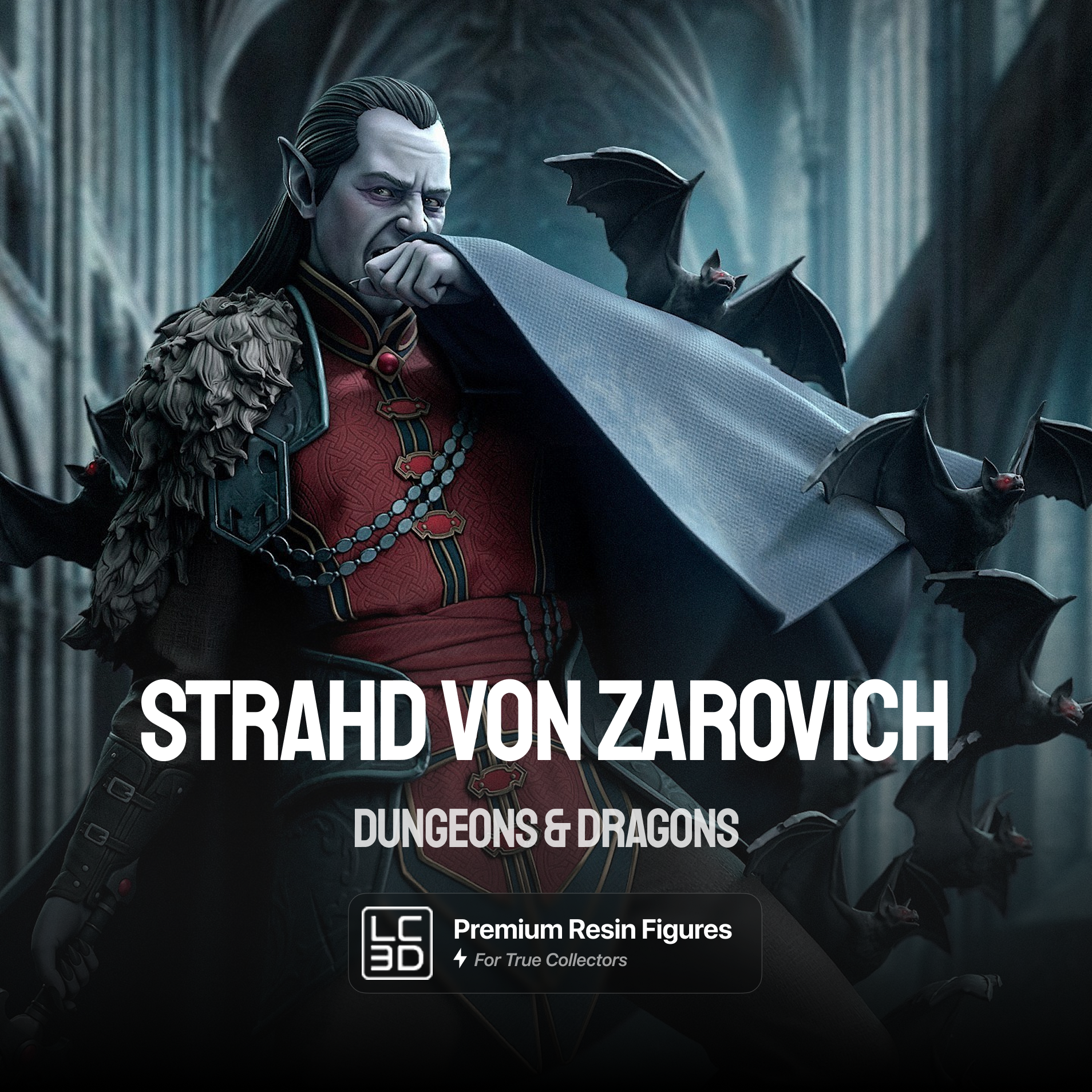 Strahd Von Zarovich Dungeons & Dragons Figure 3D Printed Resin Model Kit