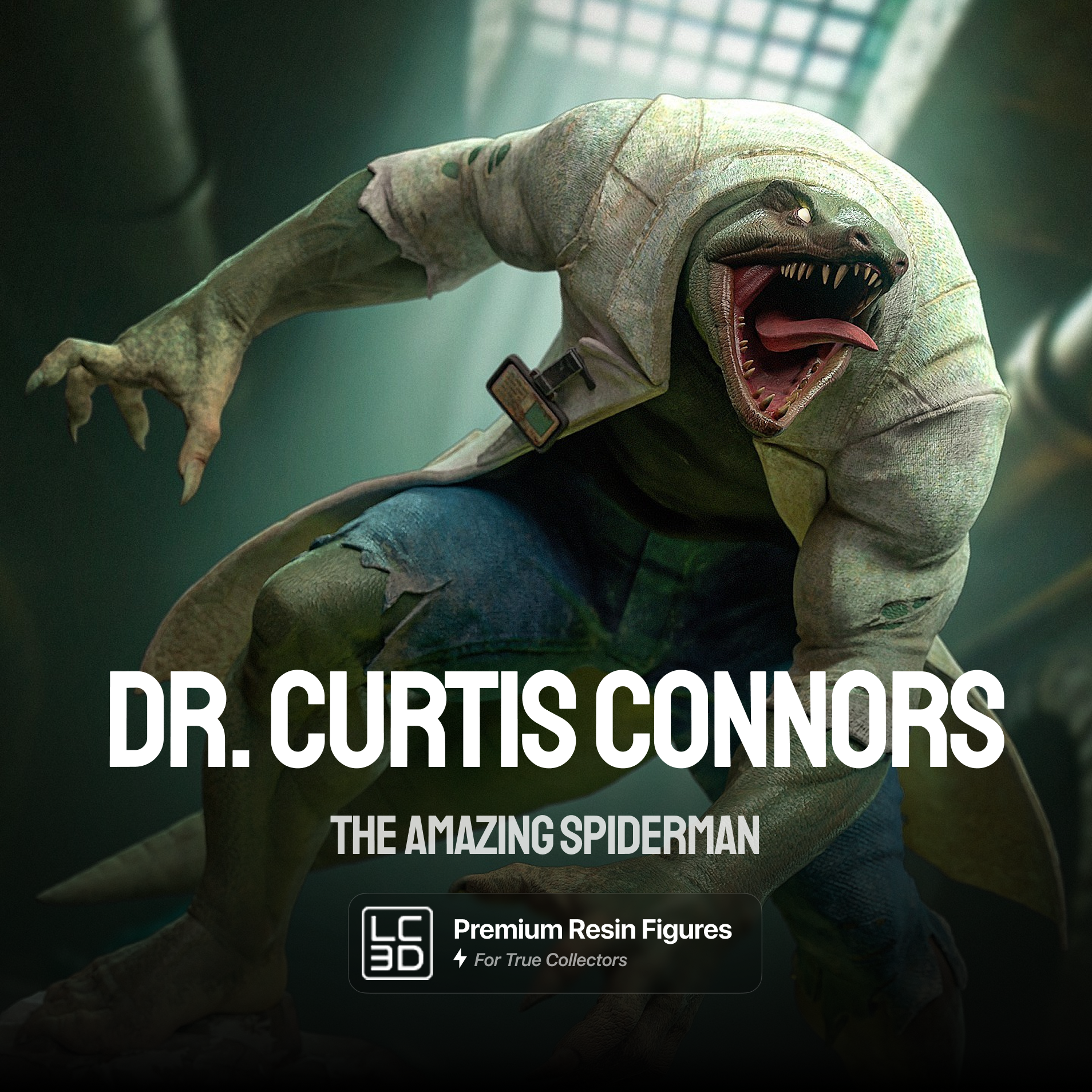 Dr. Curtis Connors The Amazing Spiderman Figure 3D Printed Resin Model Kit