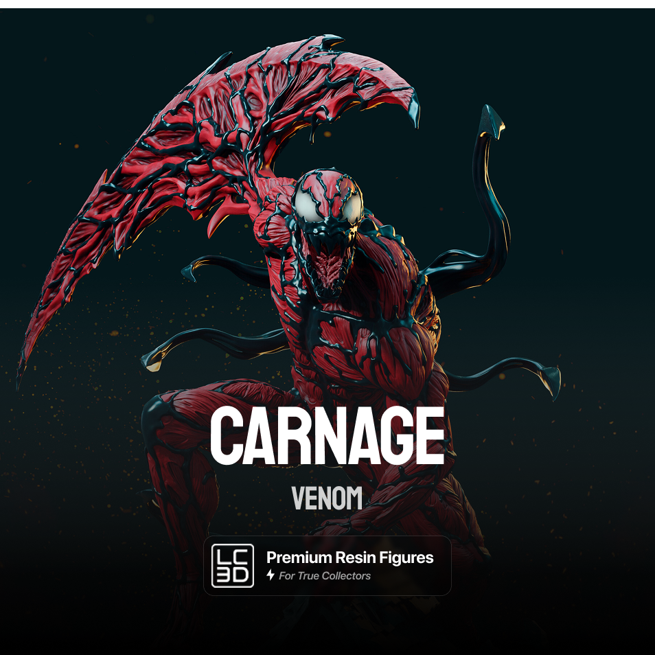 Carnage Venom Figure 3D Printed Resin Model Kit