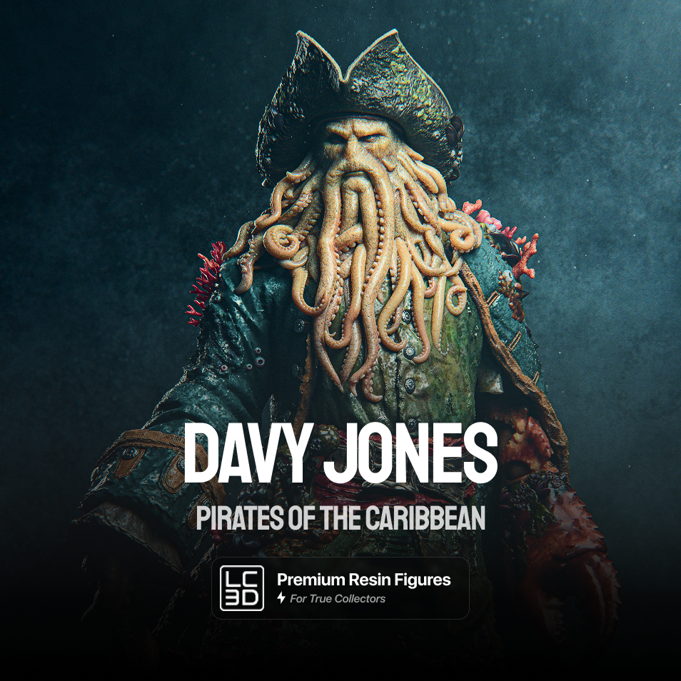 Davy Jones Pirates Of The Caribbean Figure 3D Printed Resin Model Kit