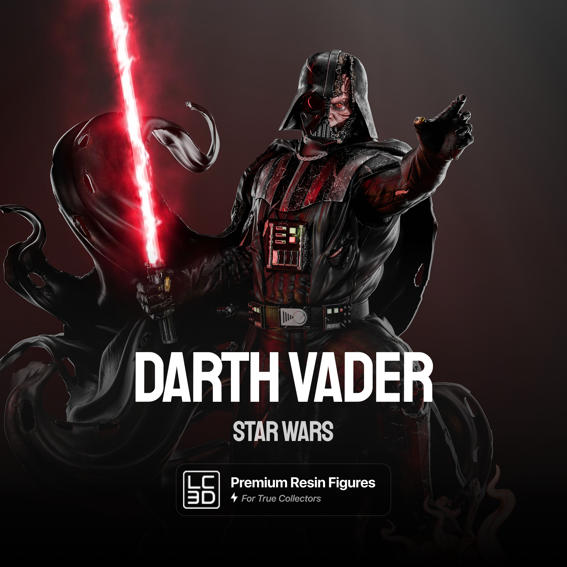 Darth Vader Star Wars Figure 3D Printed Resin Model Kit