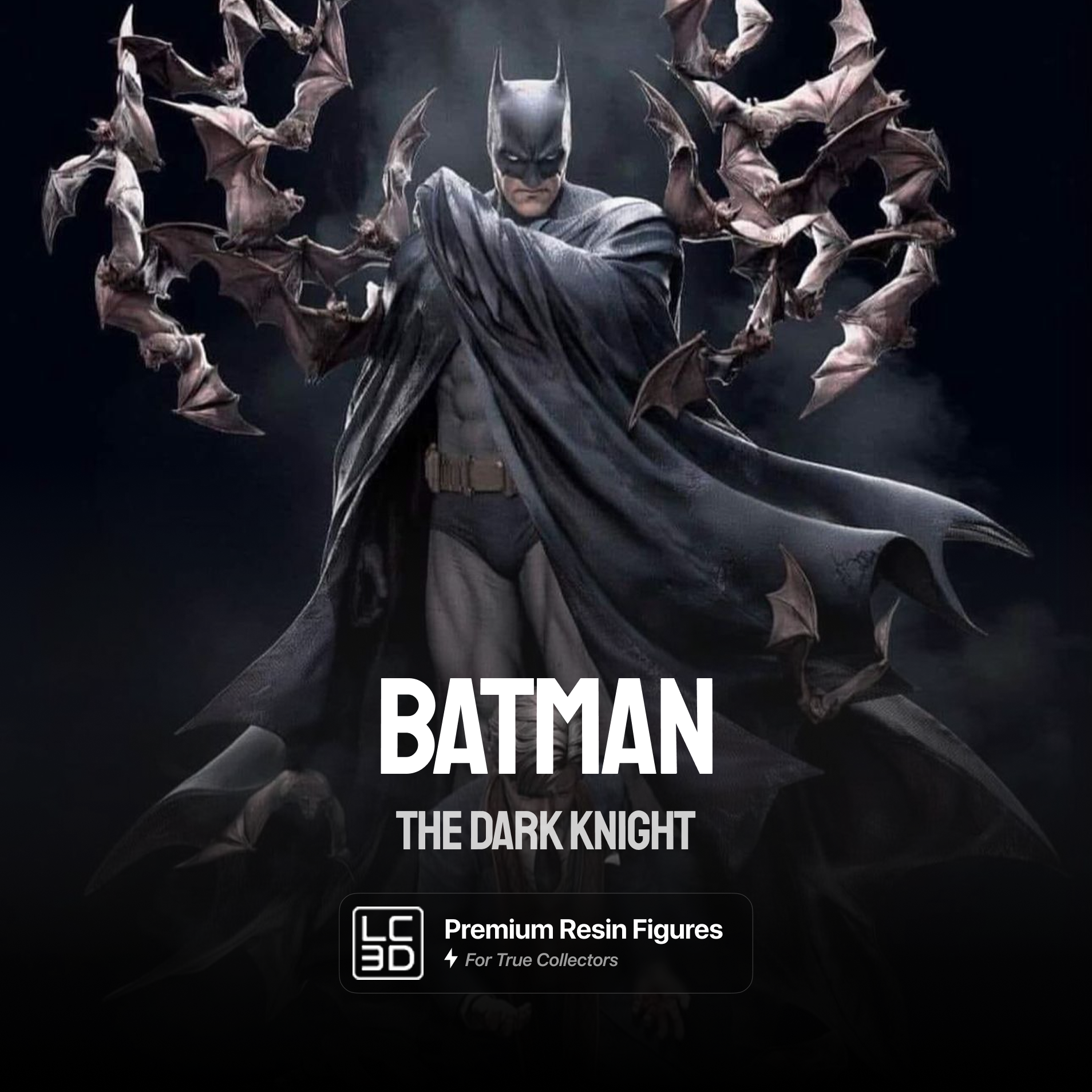 Batman The Dark Knight Figure 3D Printed Resin Model Kit