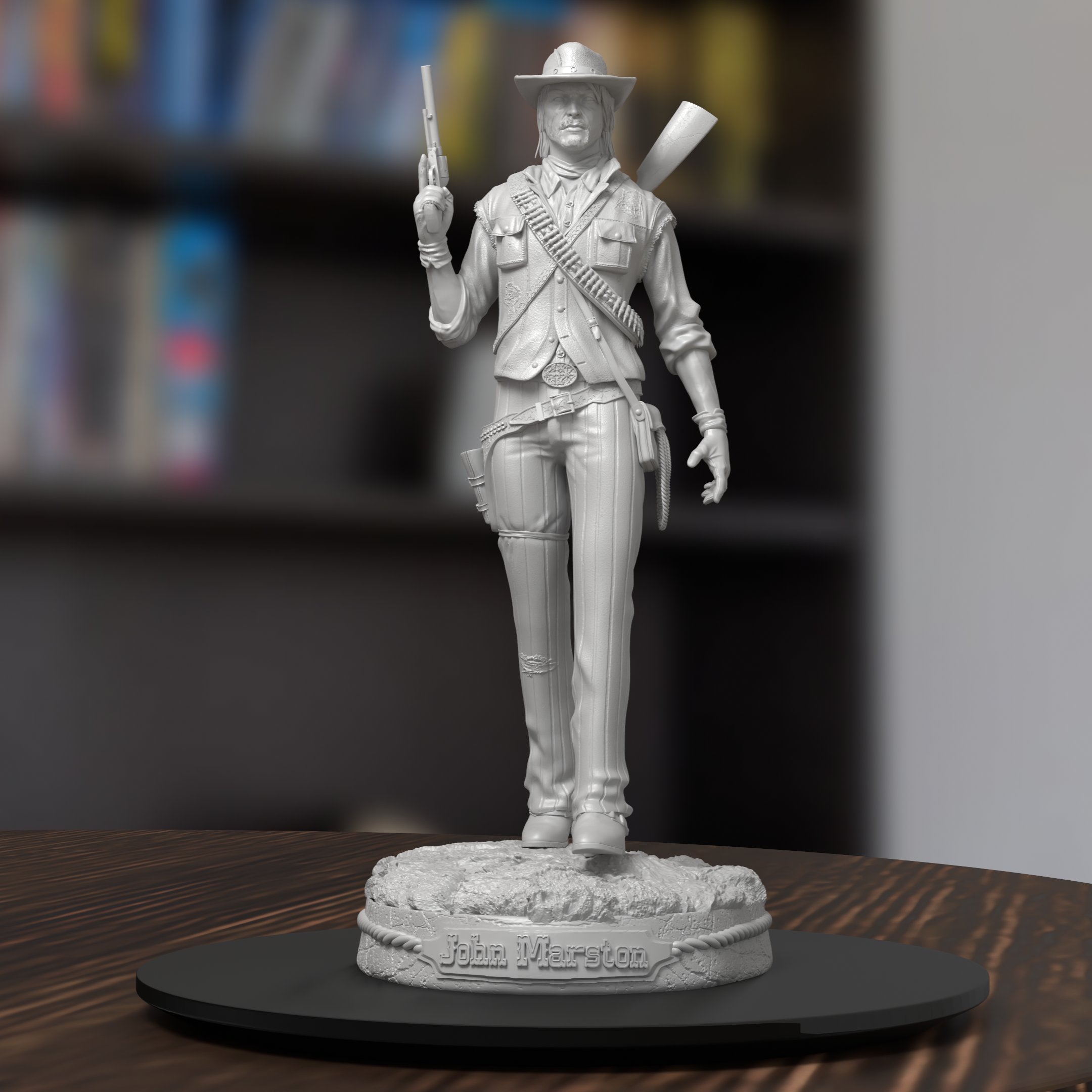 John Marston Red Dead Redemption Figure 3D Printed Resin Model Kit