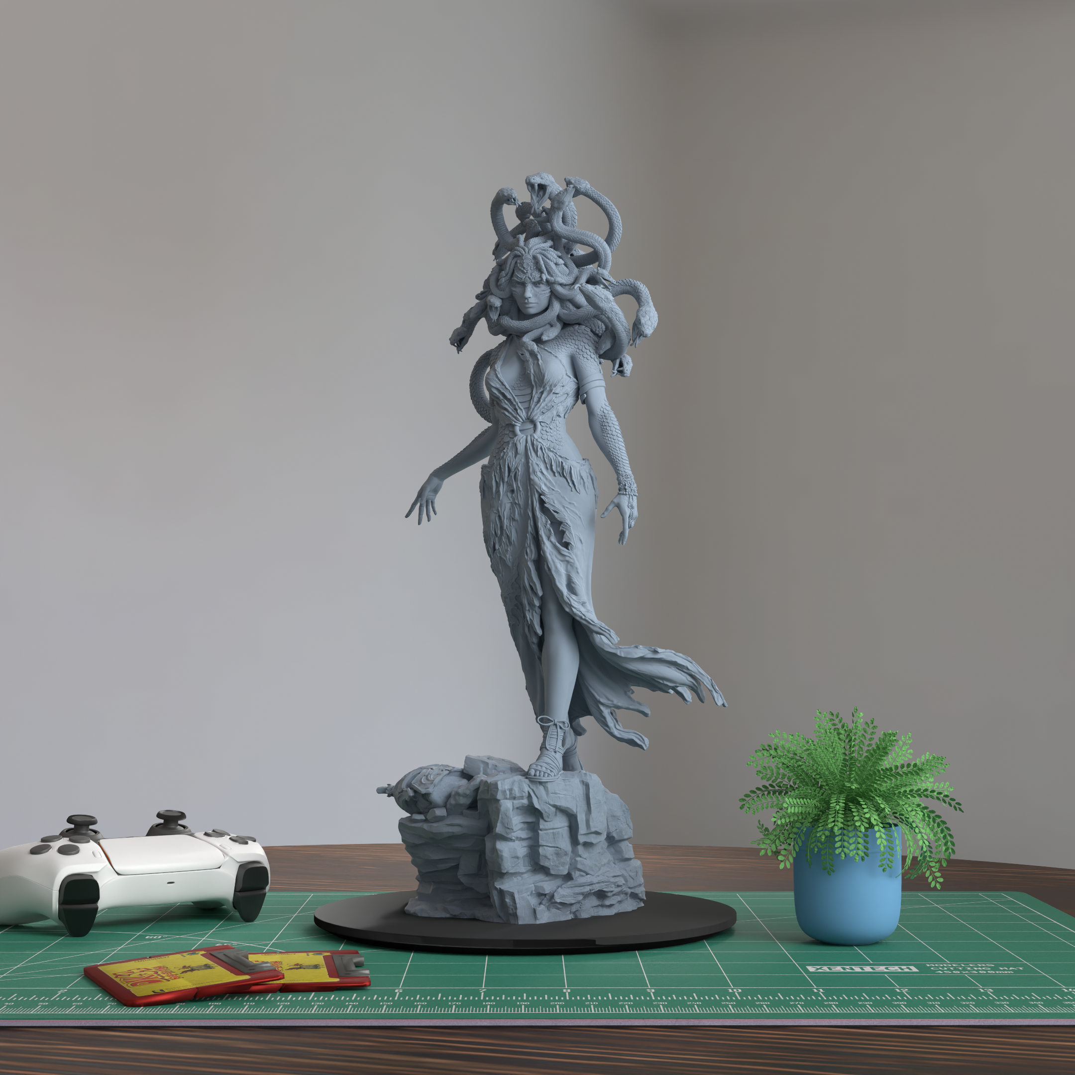 Medusa the Gorgon 3D Printed Resin Figure Model Kit