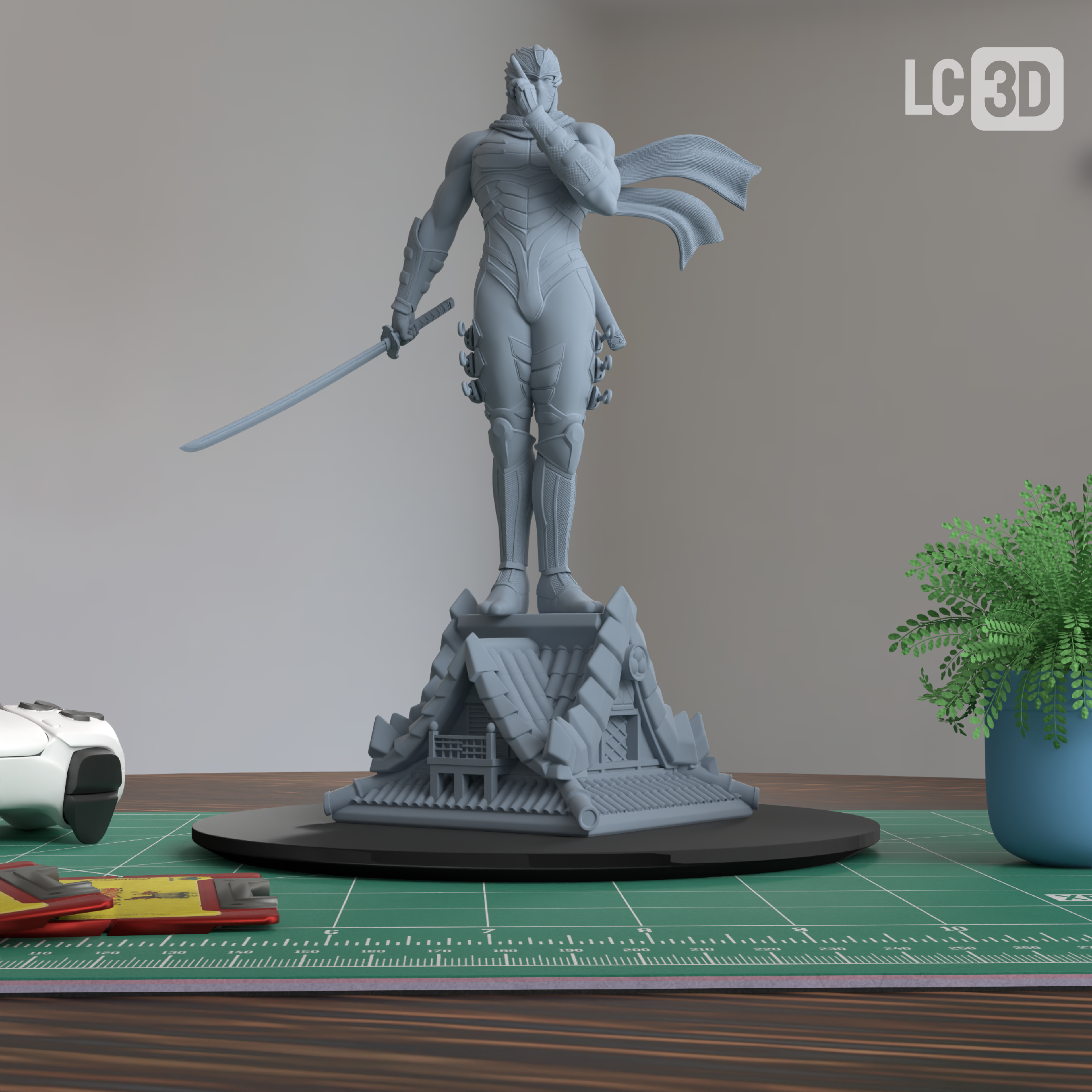 Ryu Hayabusa Ninja Gaiden Figure 3D Printed Resin Model Kit