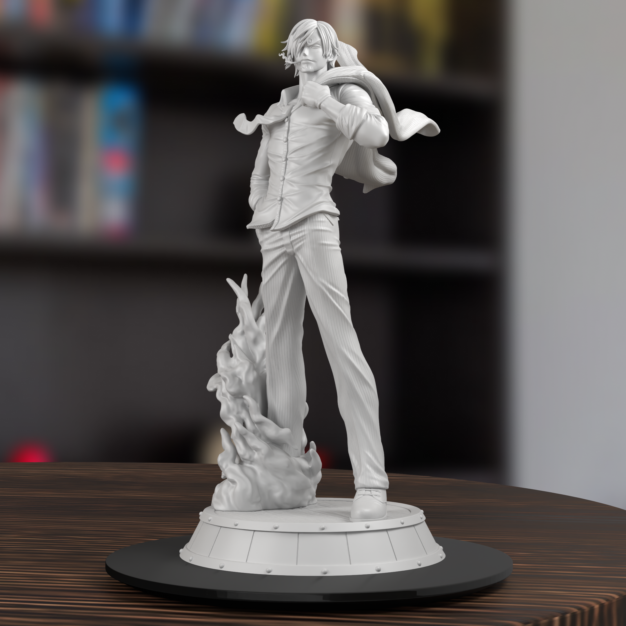 Sanji One Piece Figure 3D Printed Resin Model Kit