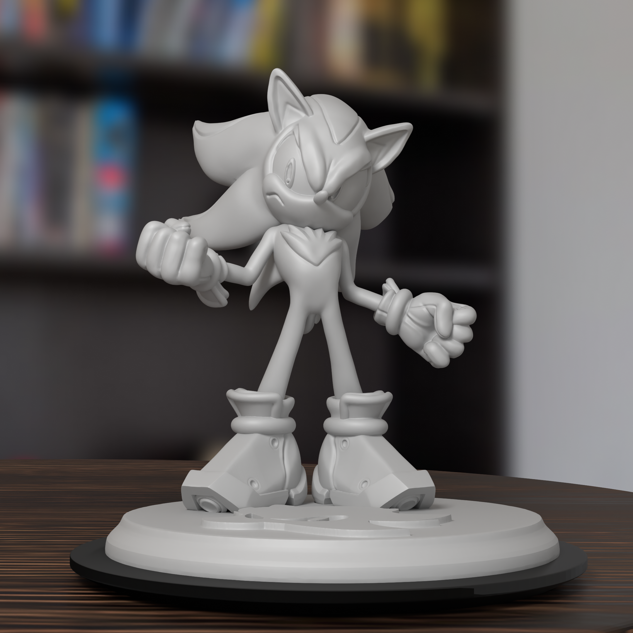 Shadow the Hedgehog Sonic Adventure Figure 3D Printed Resin Model Kit