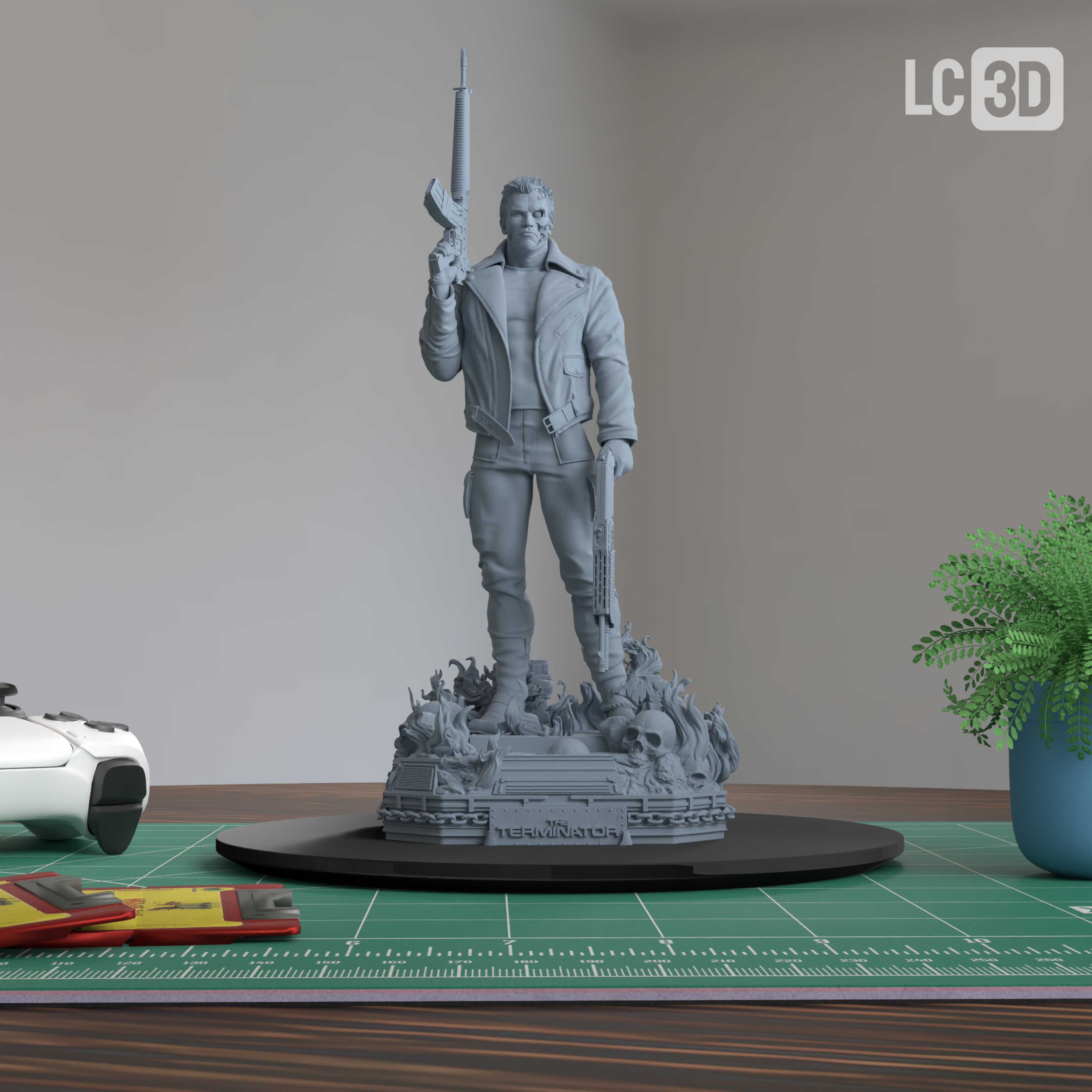 T-800 Terminator Figure 3D Printed Resin Model Kit