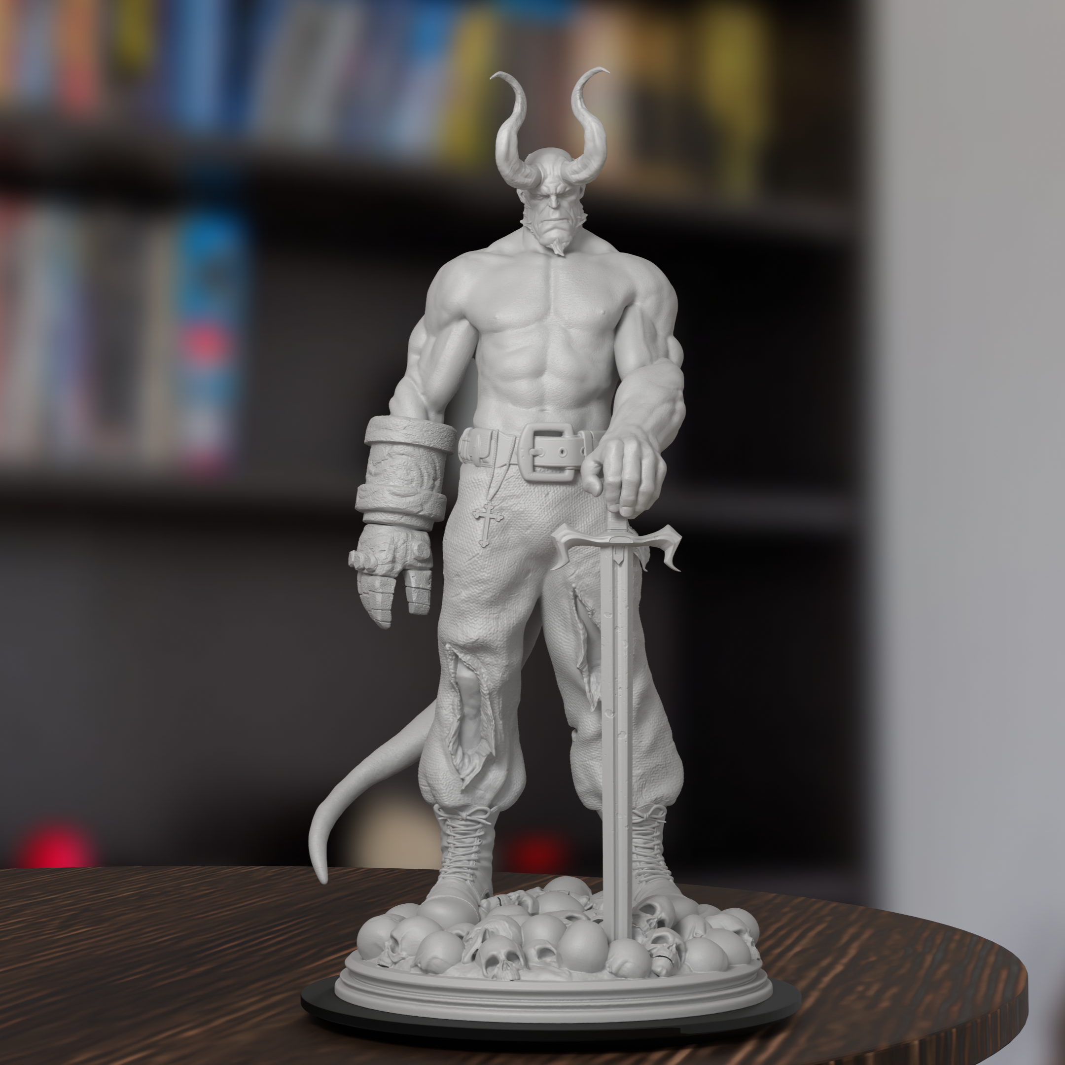 Hellboy Marvel Figure 3D Printed Resin Model Kit