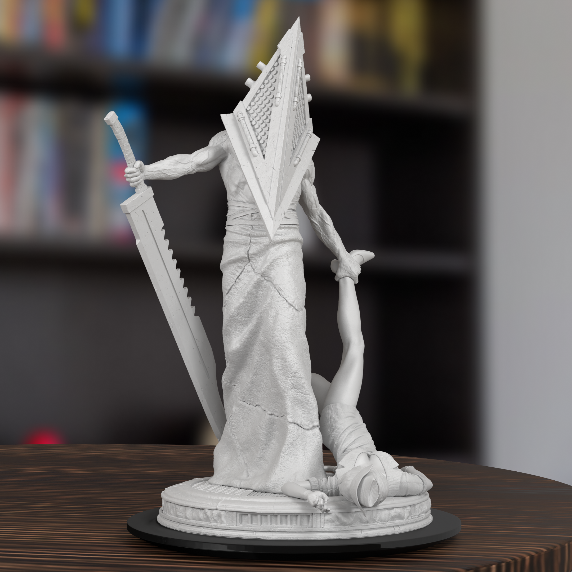 Pyramid Head Silent Hill Figure 3D Printed Resin Model Kit