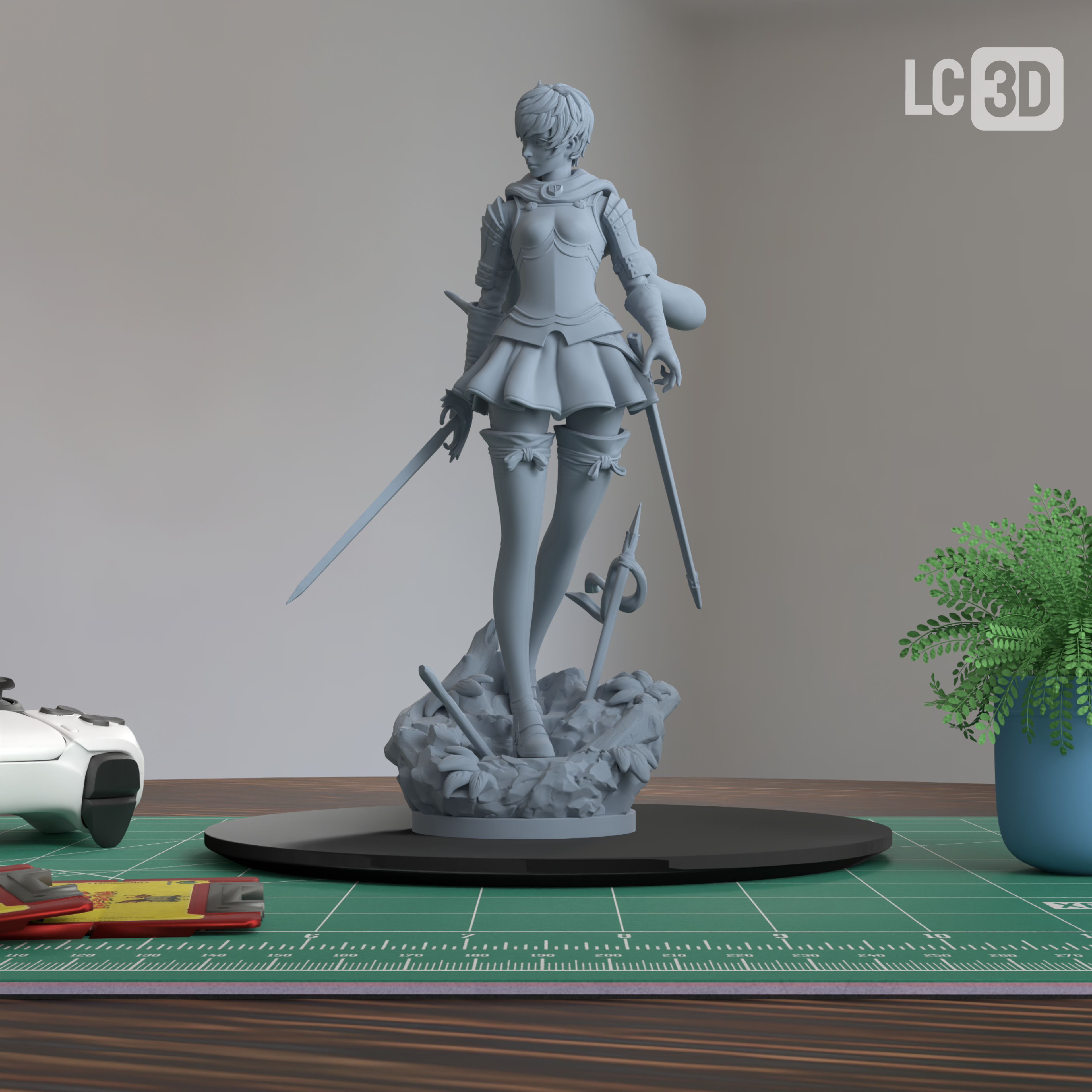 Casca Berserk Figure 3D Printed Resin Model Kit