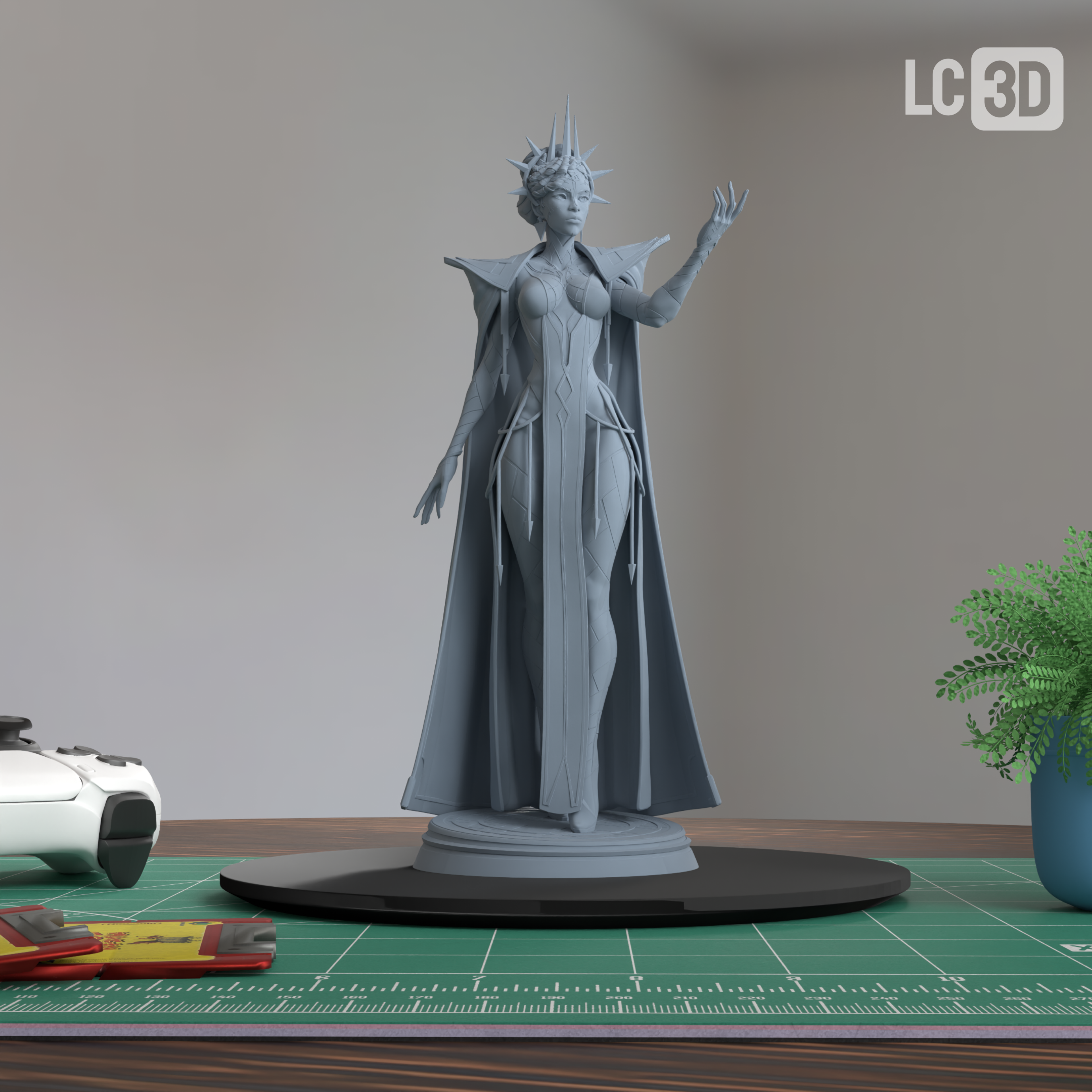 Mel Medarda Arcane Figure 3D Printed Resin Model Kit