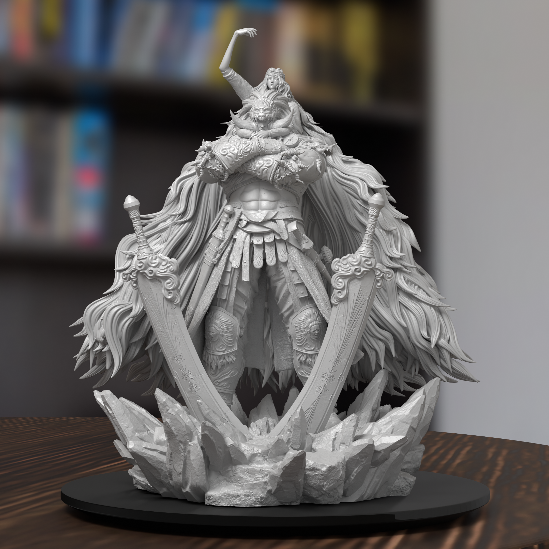 Scourge Radahn Elden Ring Figure 3D Printed Resin Model Kit
